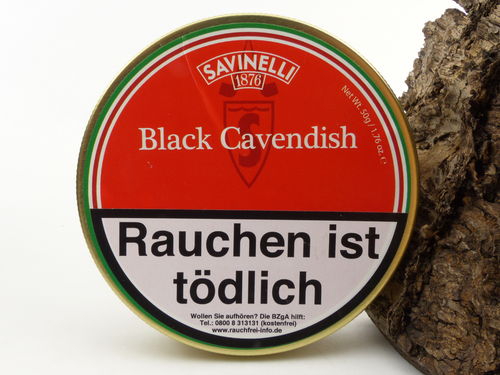 Savinelli Pipe Tobacco Black Cavendish 50g