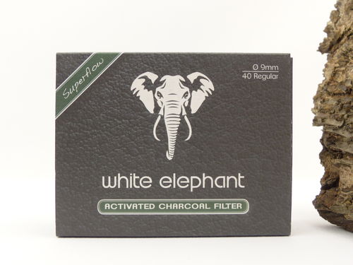 White Elephant Active Charcoal Filters 9mm S 40 pc