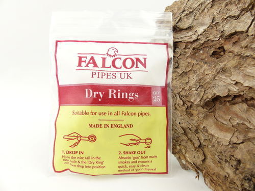Falcon Pfeifen Dry Rings 25 Stück im Beutel