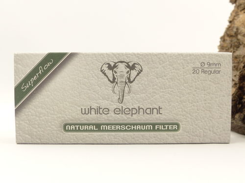 White Elephant Meerschaumfilter 9mm S 20 St