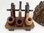Pipe Stand Walnut For 3 Pipes
