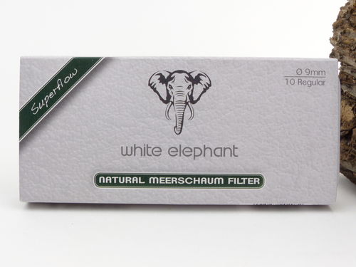 White Elephant Meerschaumfilter 9mm S 10 St