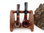 Pipe Stand Light Brown Wood For 2 Pipes