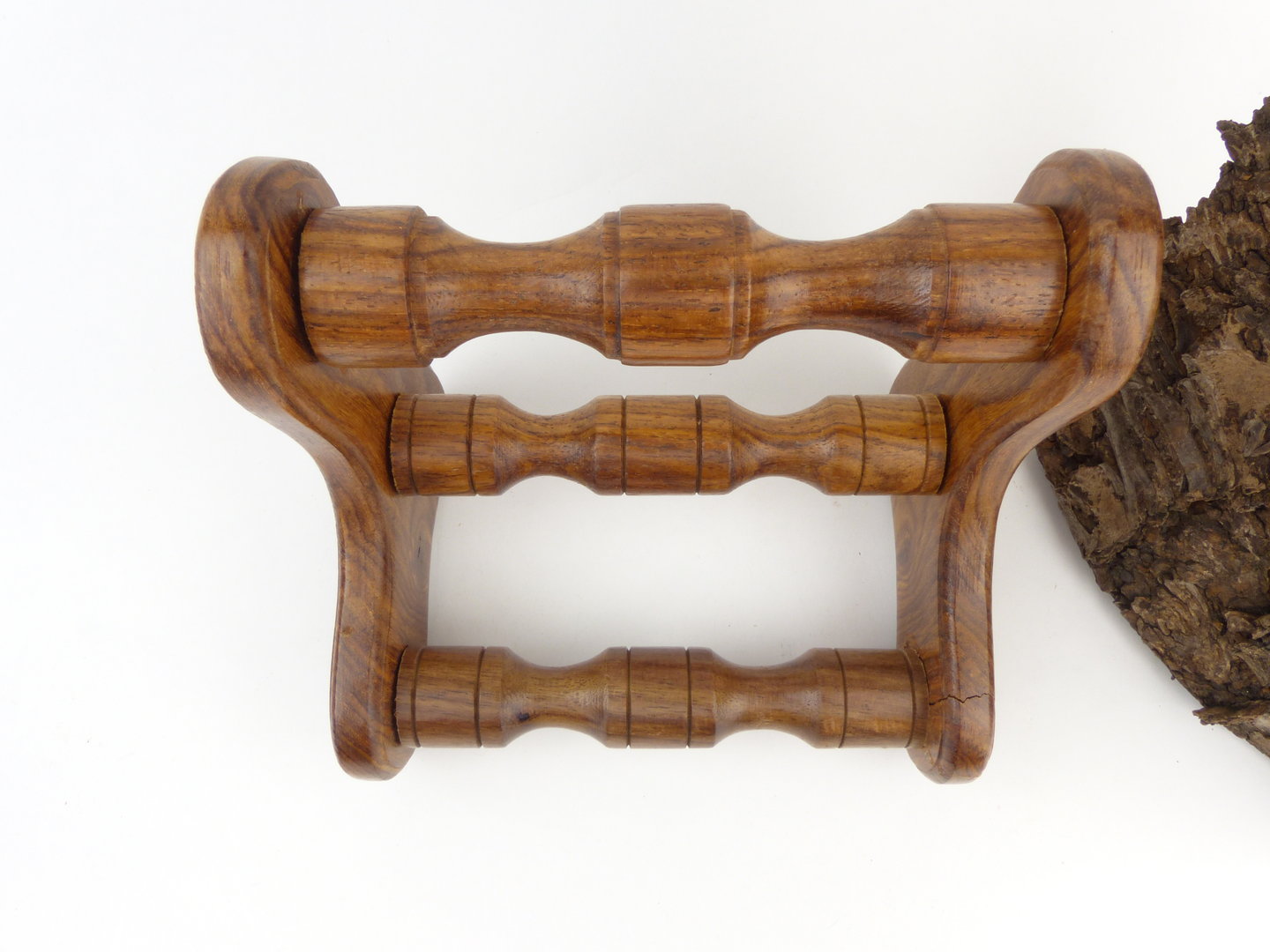 Pfeifenständer Holz gedrechselt für 2 Pfeifen - Pfeifen Shop Online