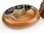 Pipe Ashtray for 2 Pipes tricolor oval