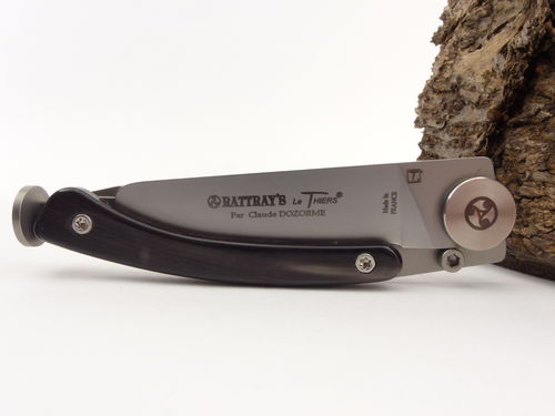 Rattray's Pipe Knife Explorer Horn Black