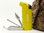 Brebbia Pfeifenfeuerzeug gelb mit Besteck
