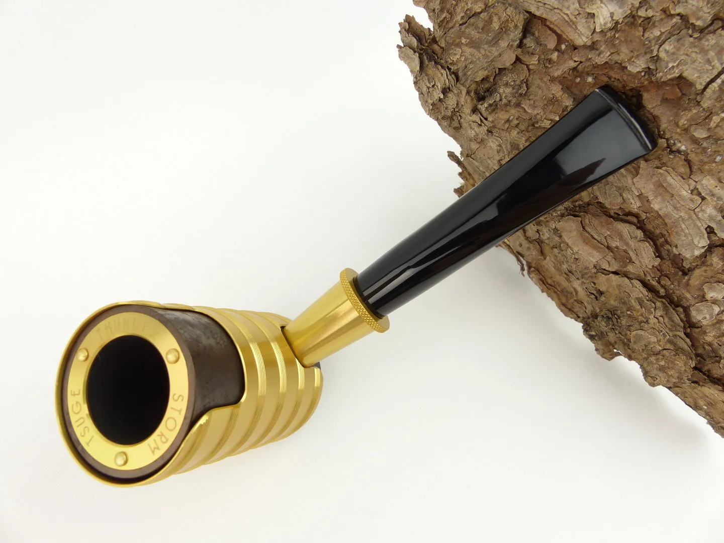 Tsuge Pfeife Thunderstorm gold Filter – Produktbild 5