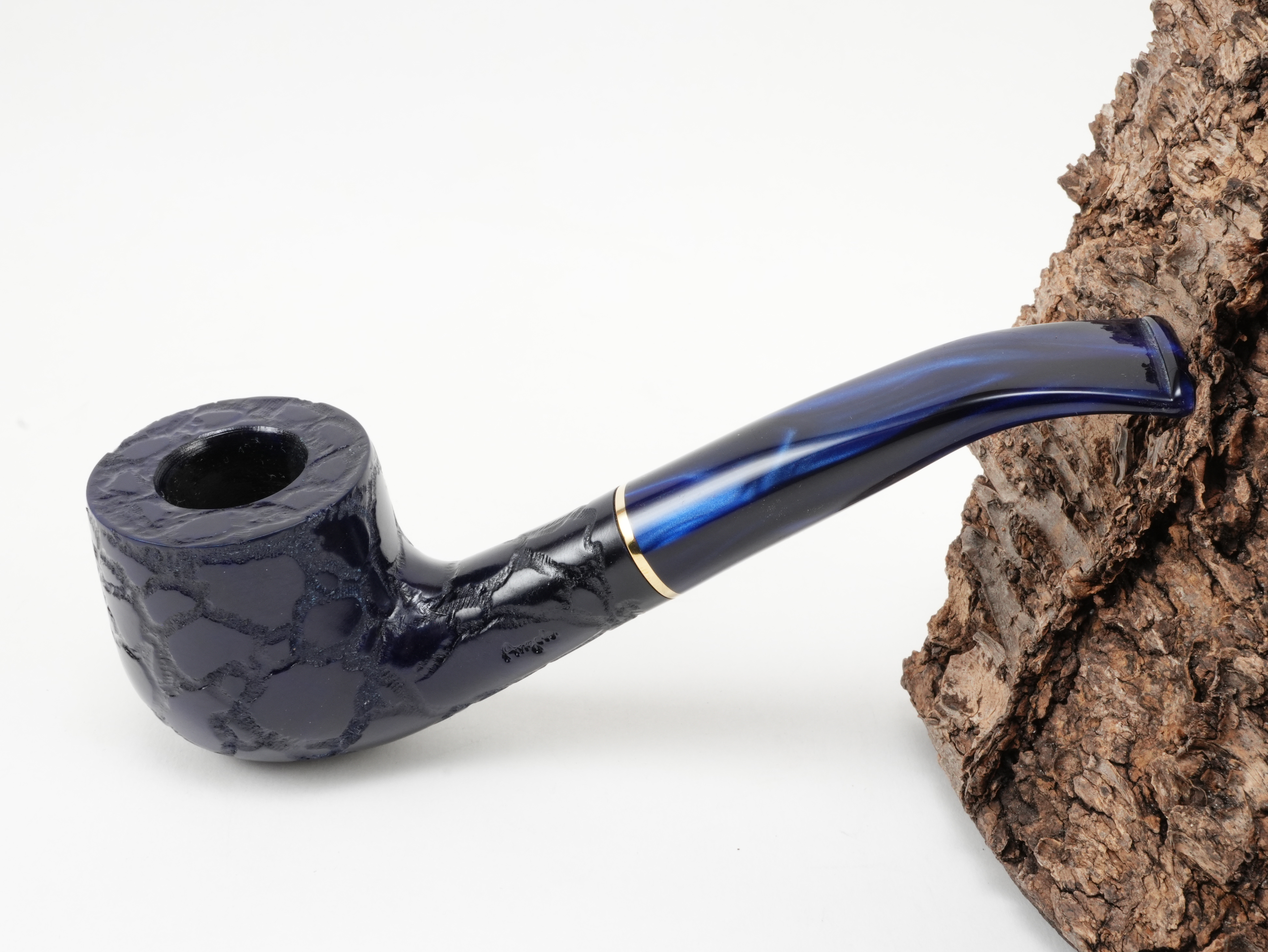 Angelo Pfeife blau rustiziert 300613