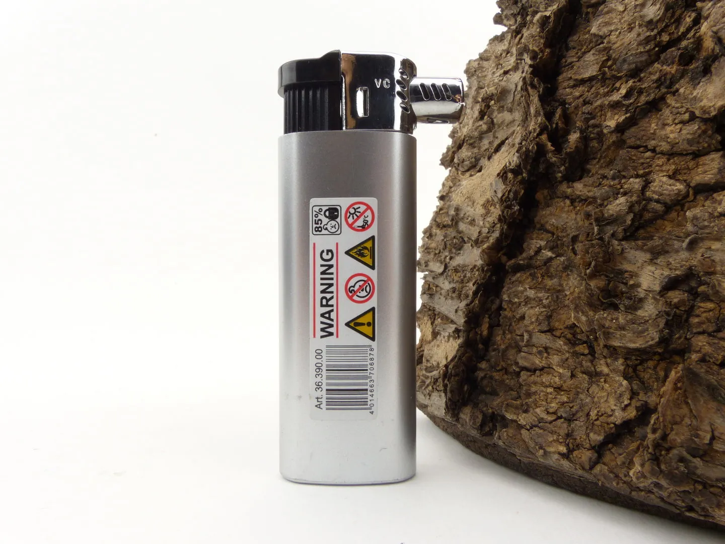 Atomic Pfeifenfeuerzeug silber – Produktbild 3