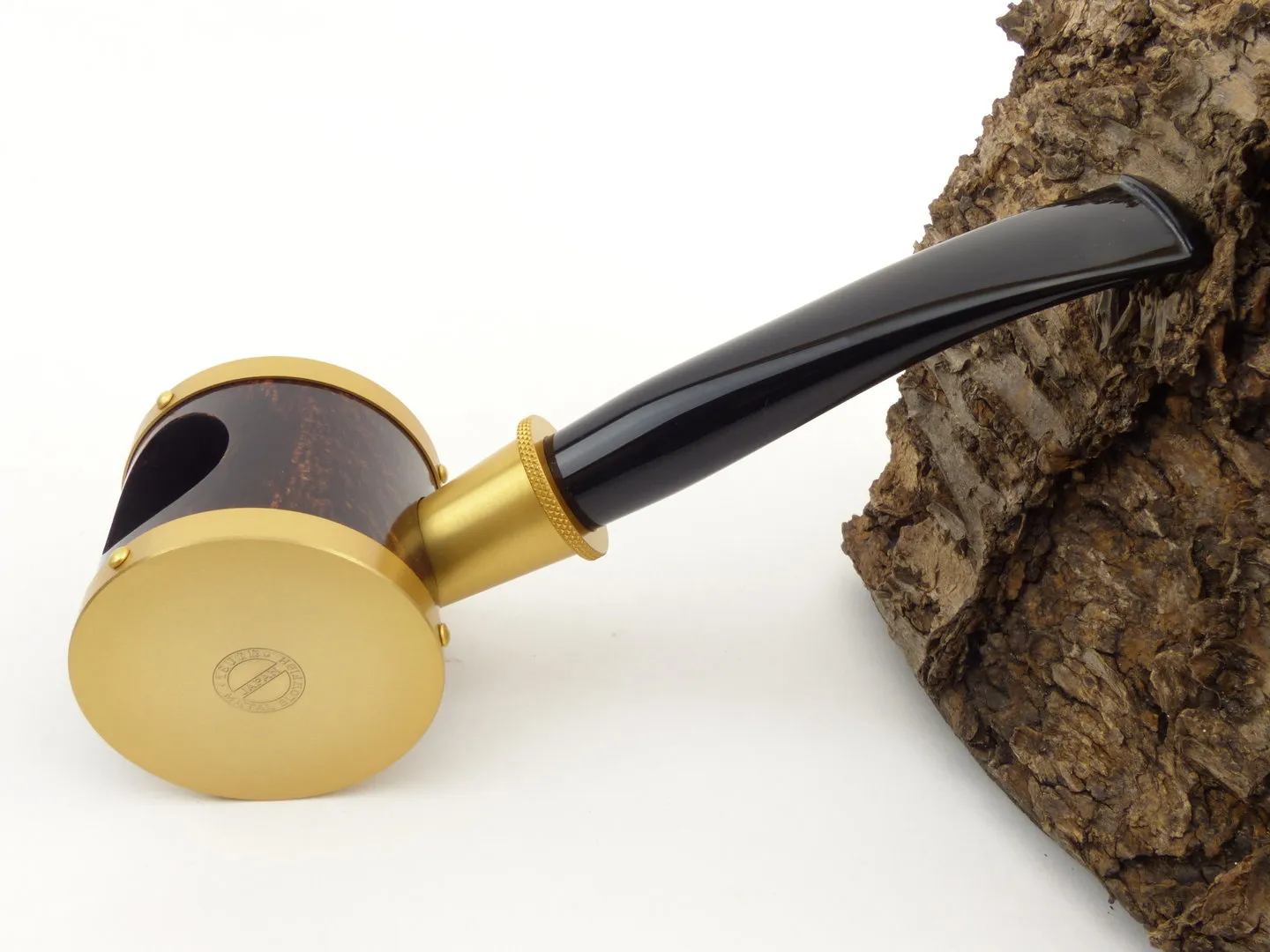 Tsuge Pfeife Blowfish gold Filter