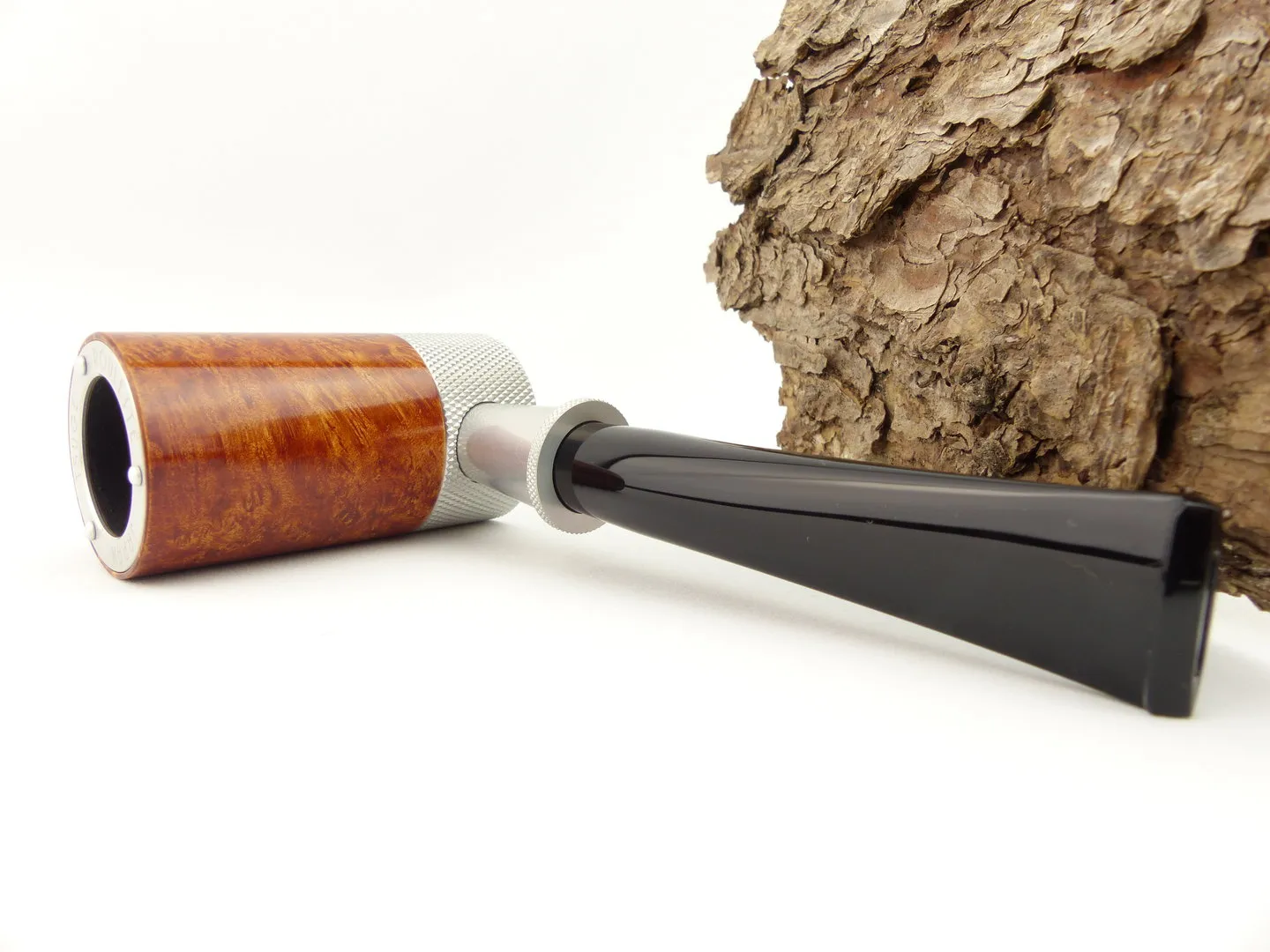 Tsuge Pfeife Roulette glatt silber Filter – Produktbild 5