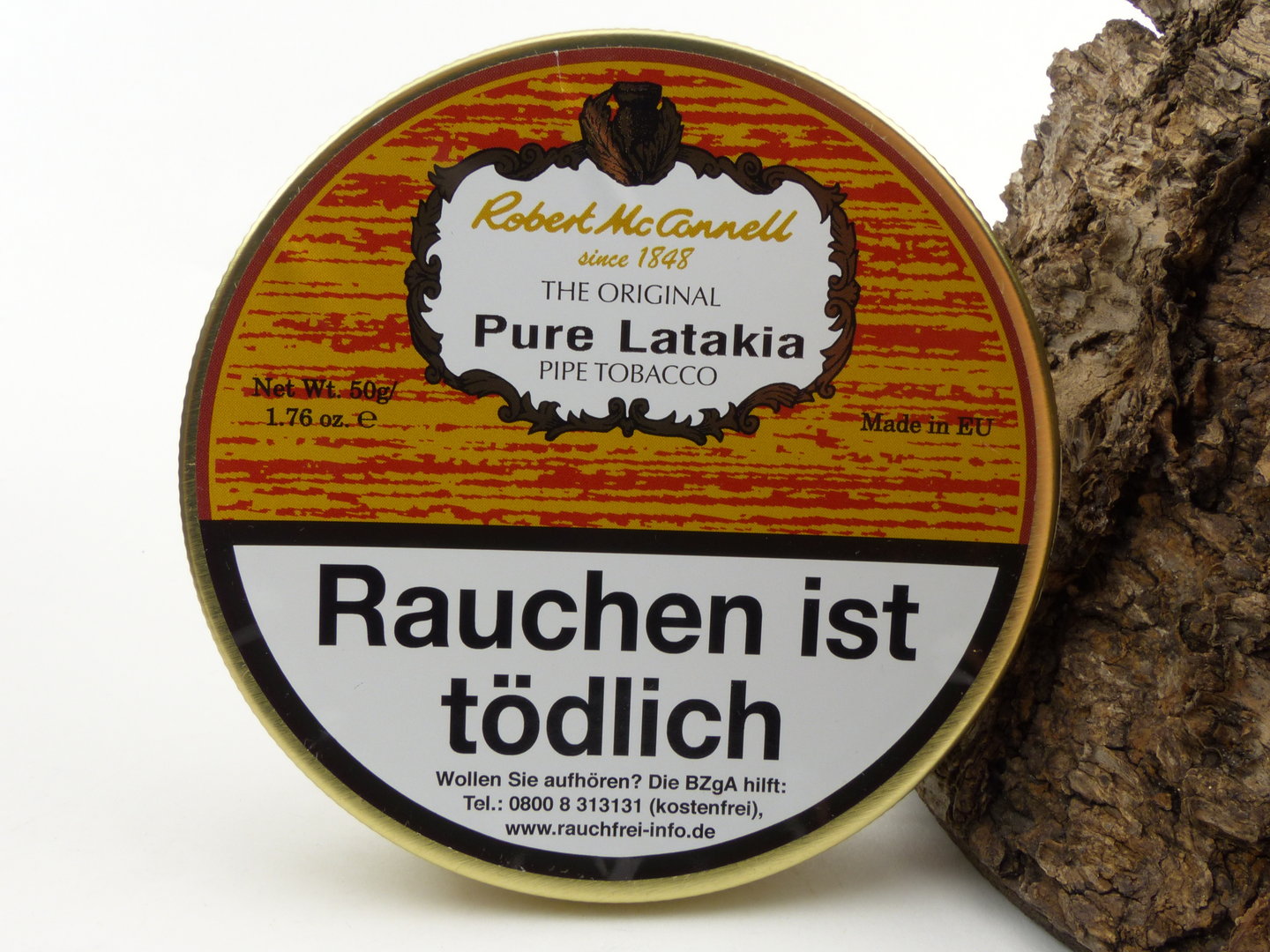 latakia pipe tobacco McConnell Pure 50g Tin - Boswell Pipes McLintock Syrian Latakia Pipe Tobacco