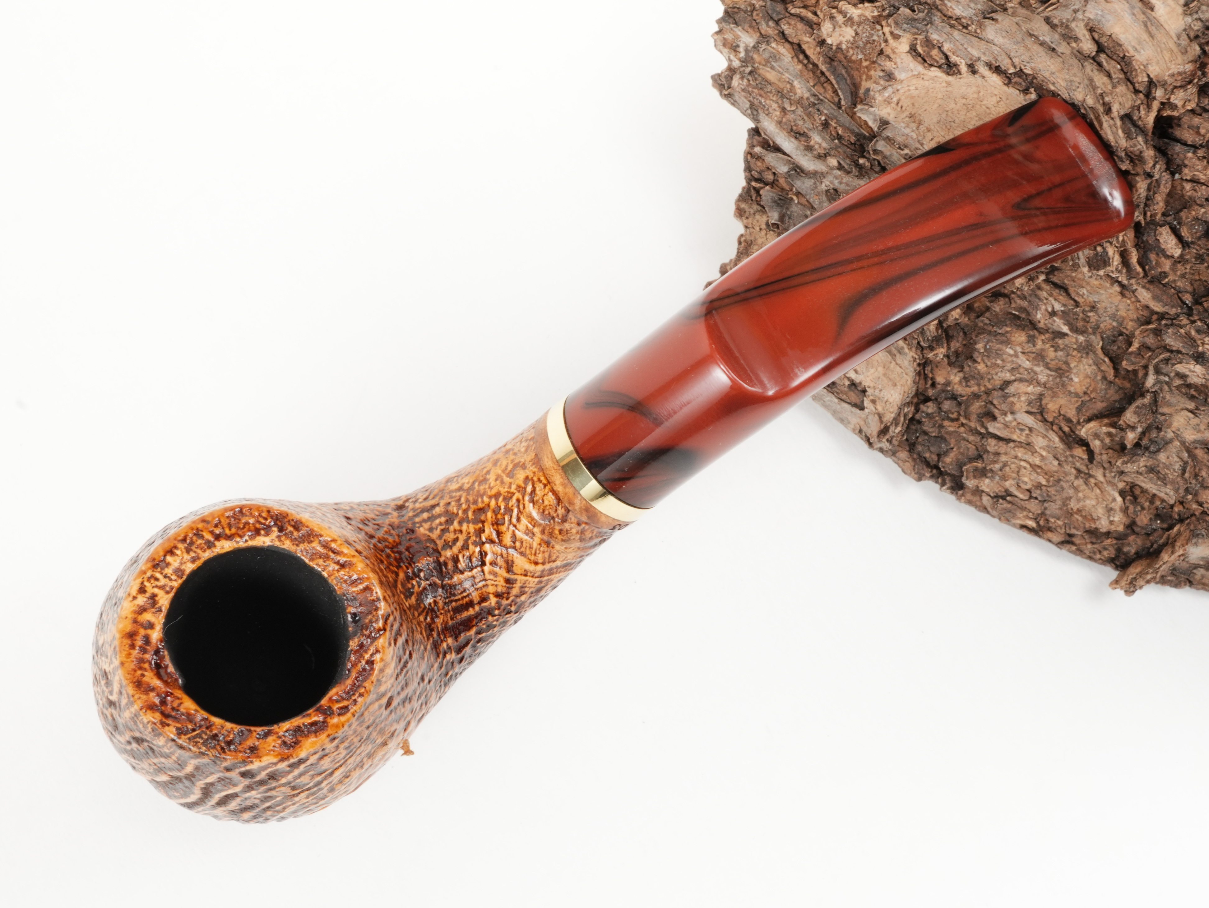 Molina Striato Pfeife sand braun 11