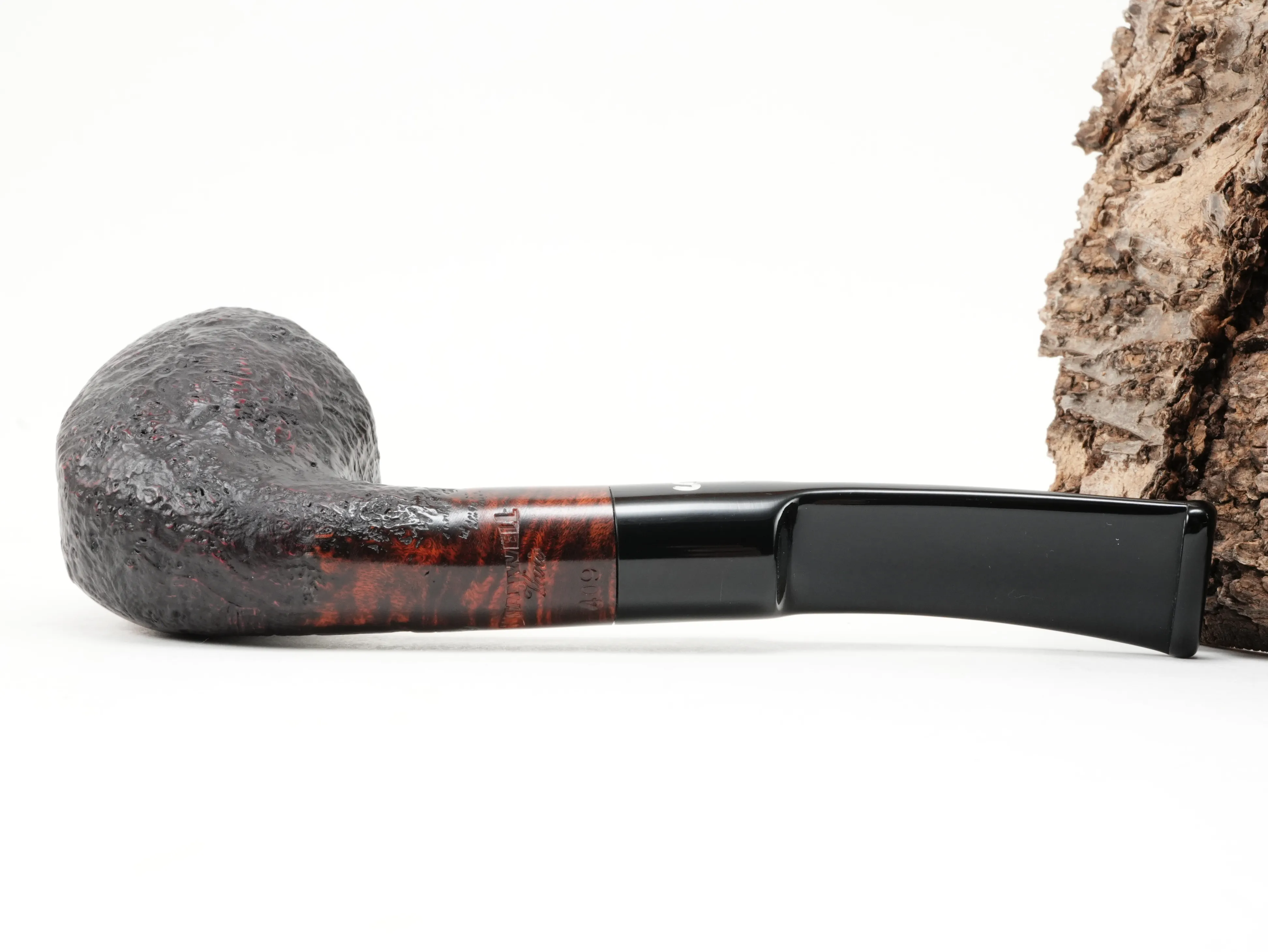 Unterseite der Stanwell Vario 409 Pfeife mit glatt polierter Fläche und Stempelung Stanwell Vario 409