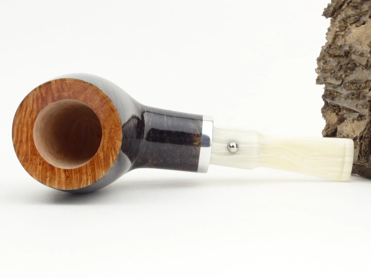 White Elephant Pfeife Ebony & Ivory grau 6 – Produktbild 6