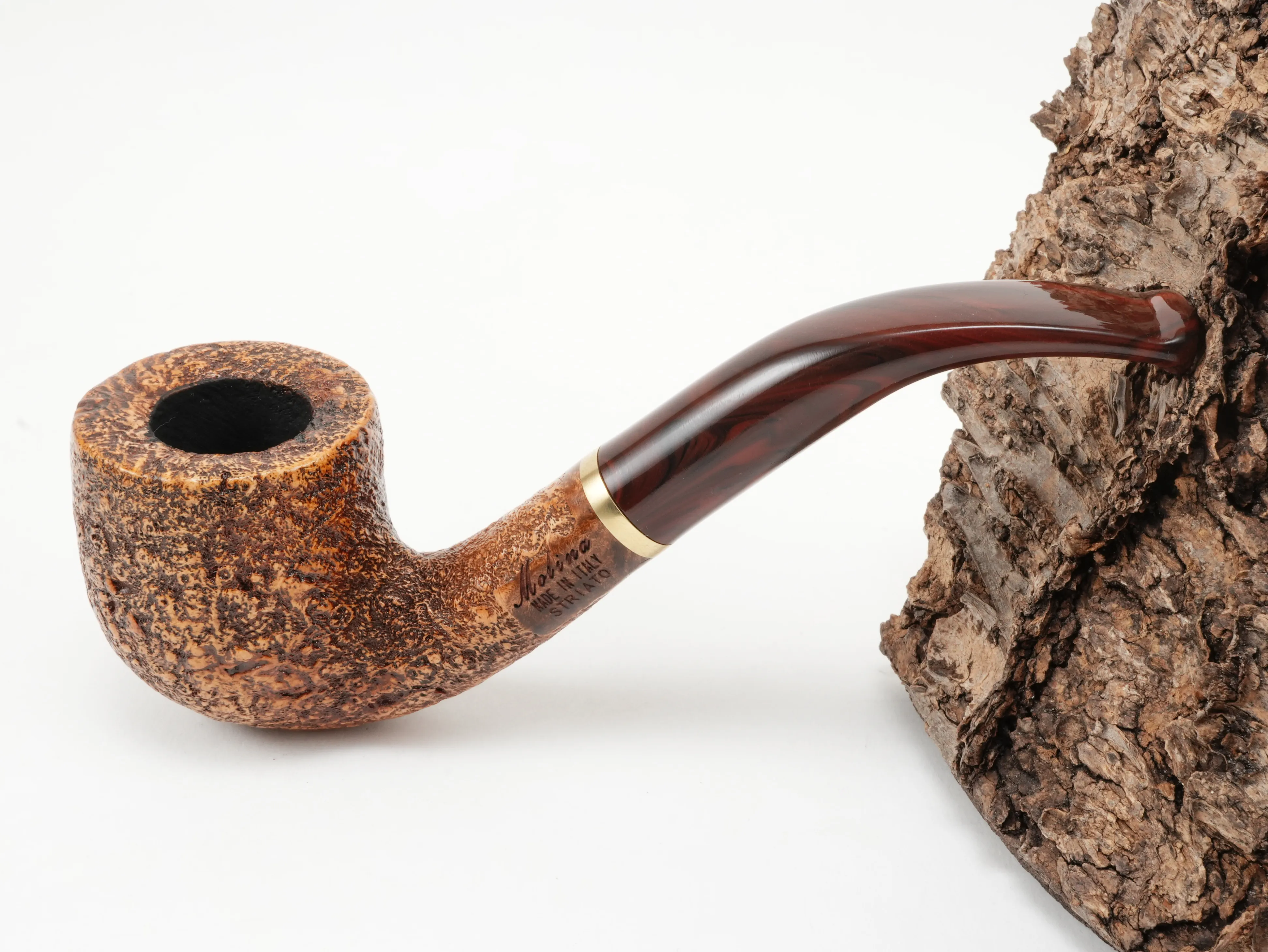 Molina Striato Pfeife sand braun 12