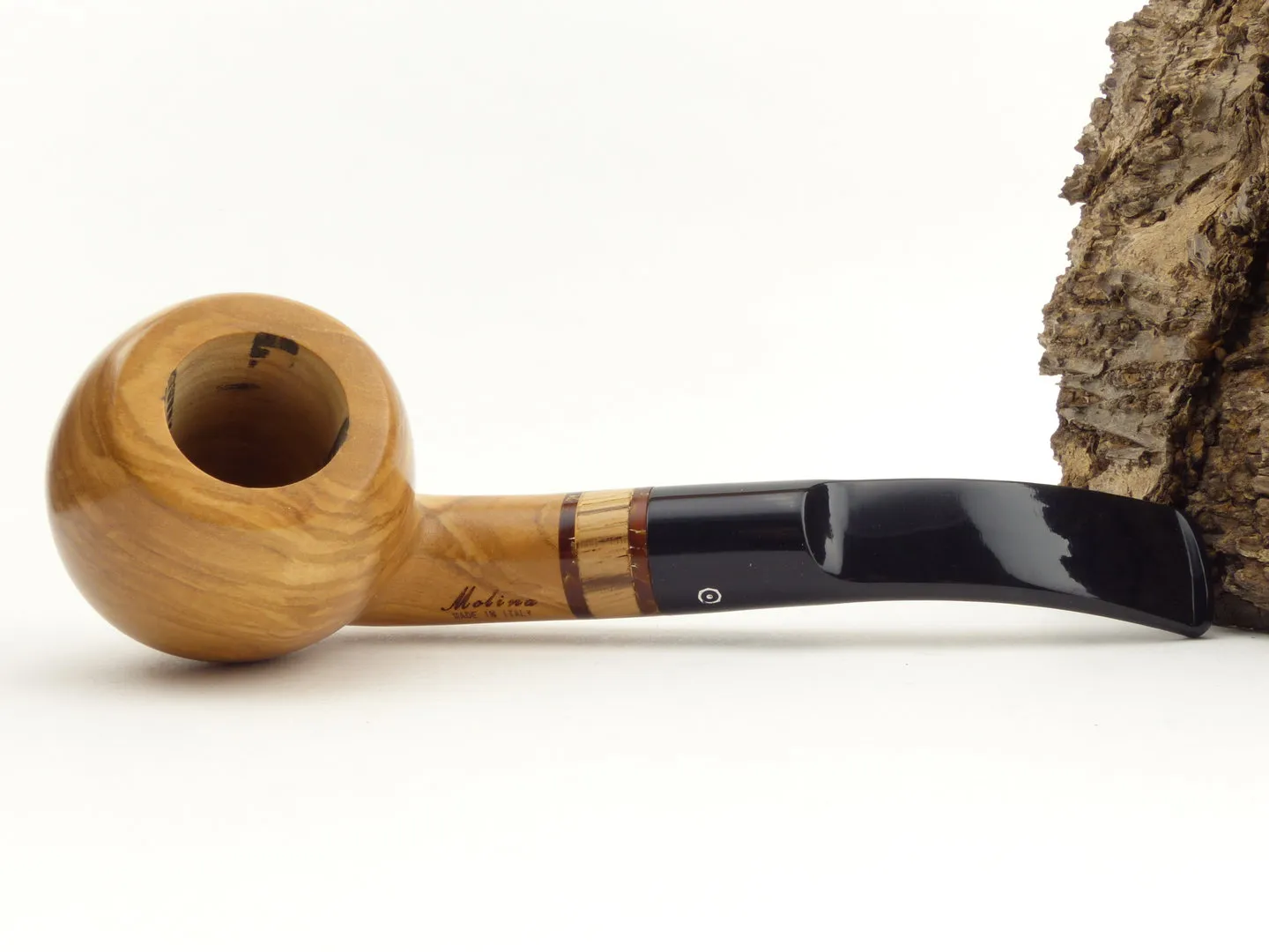 Molina Zebrano Pfeife Olive 2 – Produktbild 6