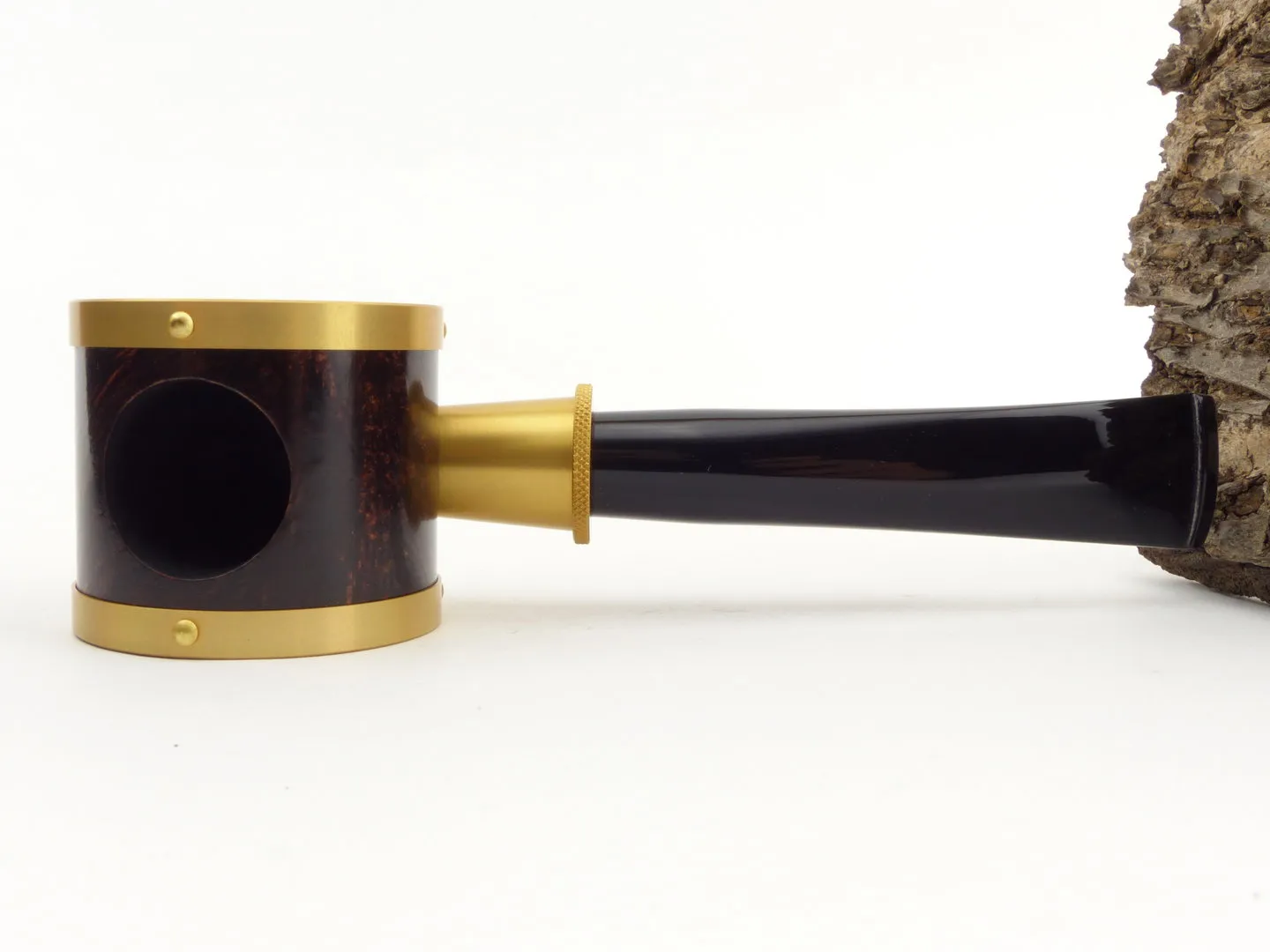 Tsuge Pfeife Blowfish gold Filter – Produktbild 6
