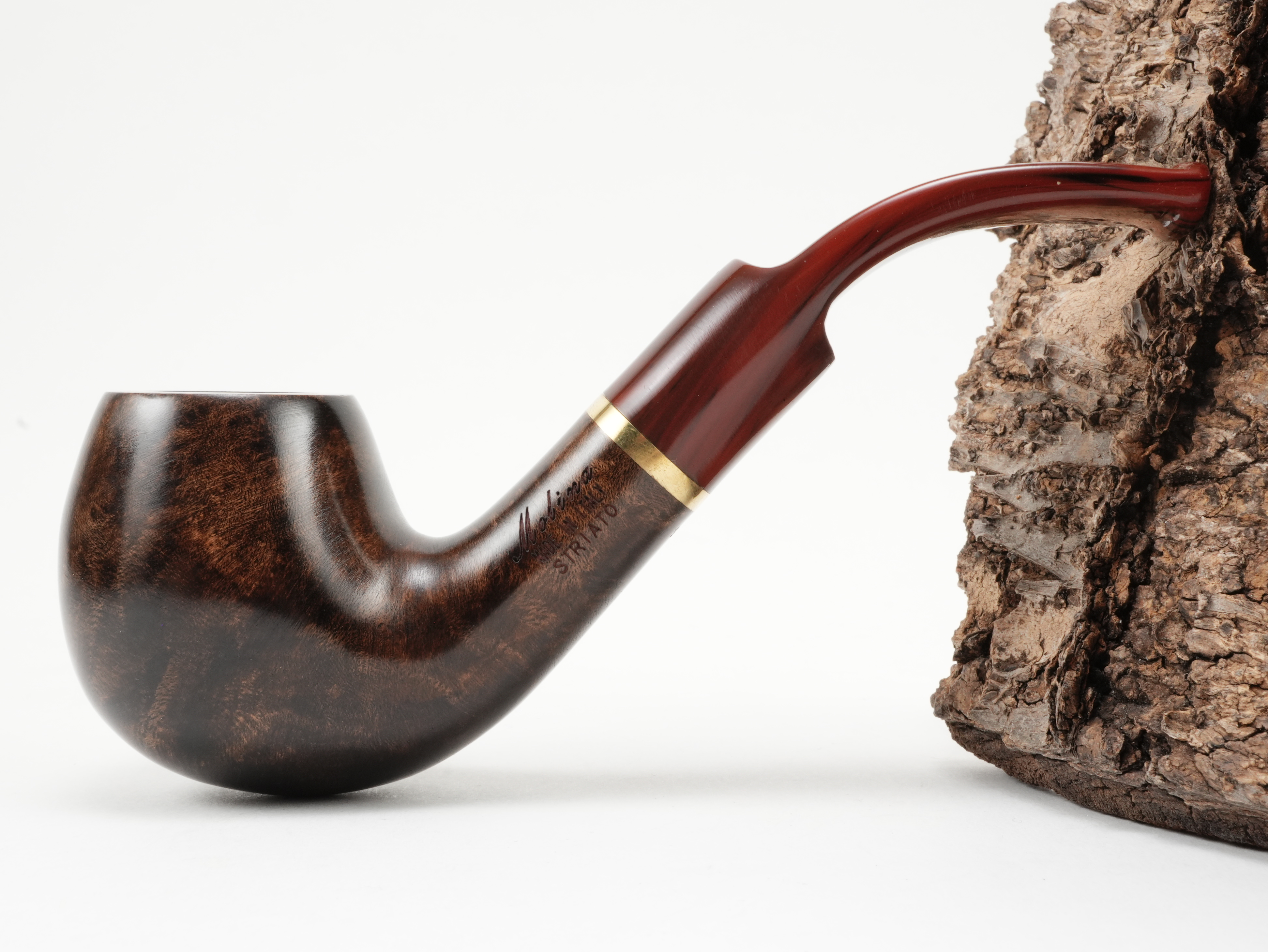 Molina Striato Pfeife dunkelbraun 11