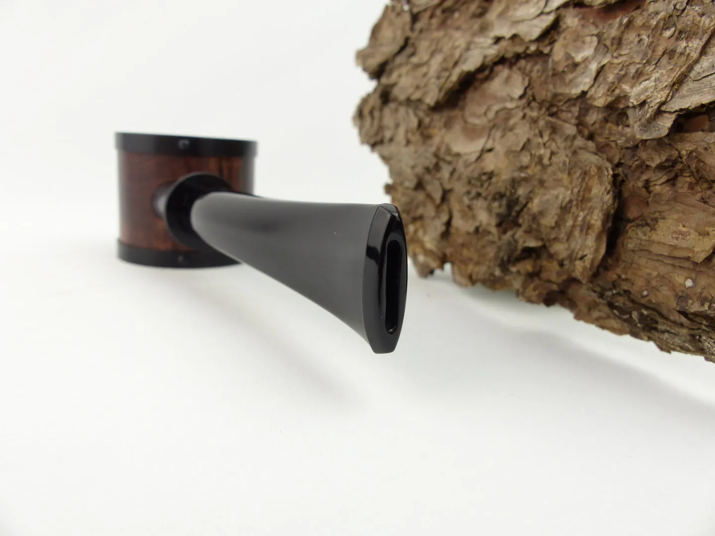 Tsuge Pfeife Blowfish schwarz Filter – Produktbild 4