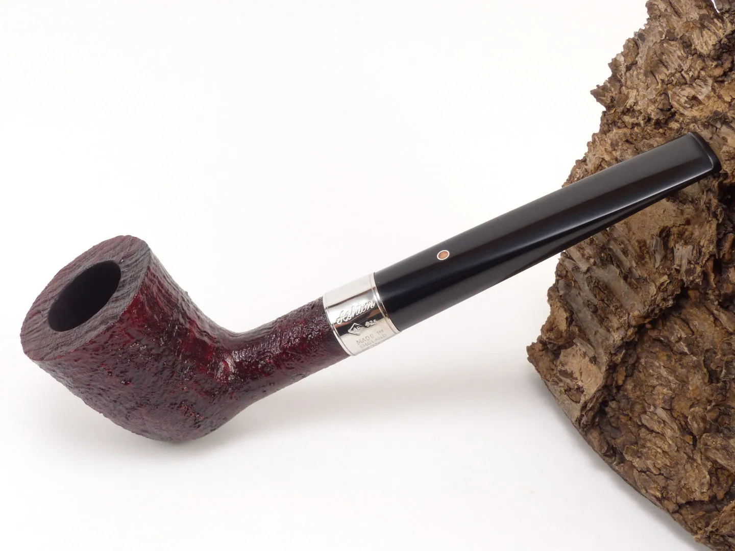 Ashton Pfeife XXX Pebble Grain Silver 9mm #40