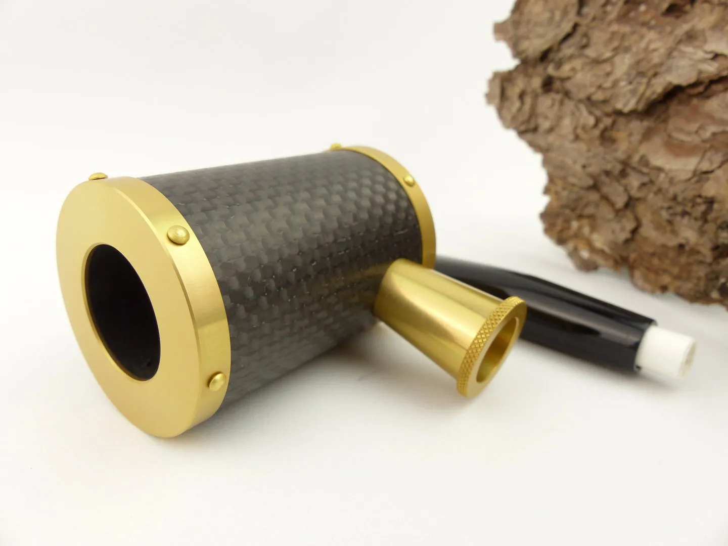 Tsuge Pfeife Yoroi Carbon gold Filter – Produktbild 8