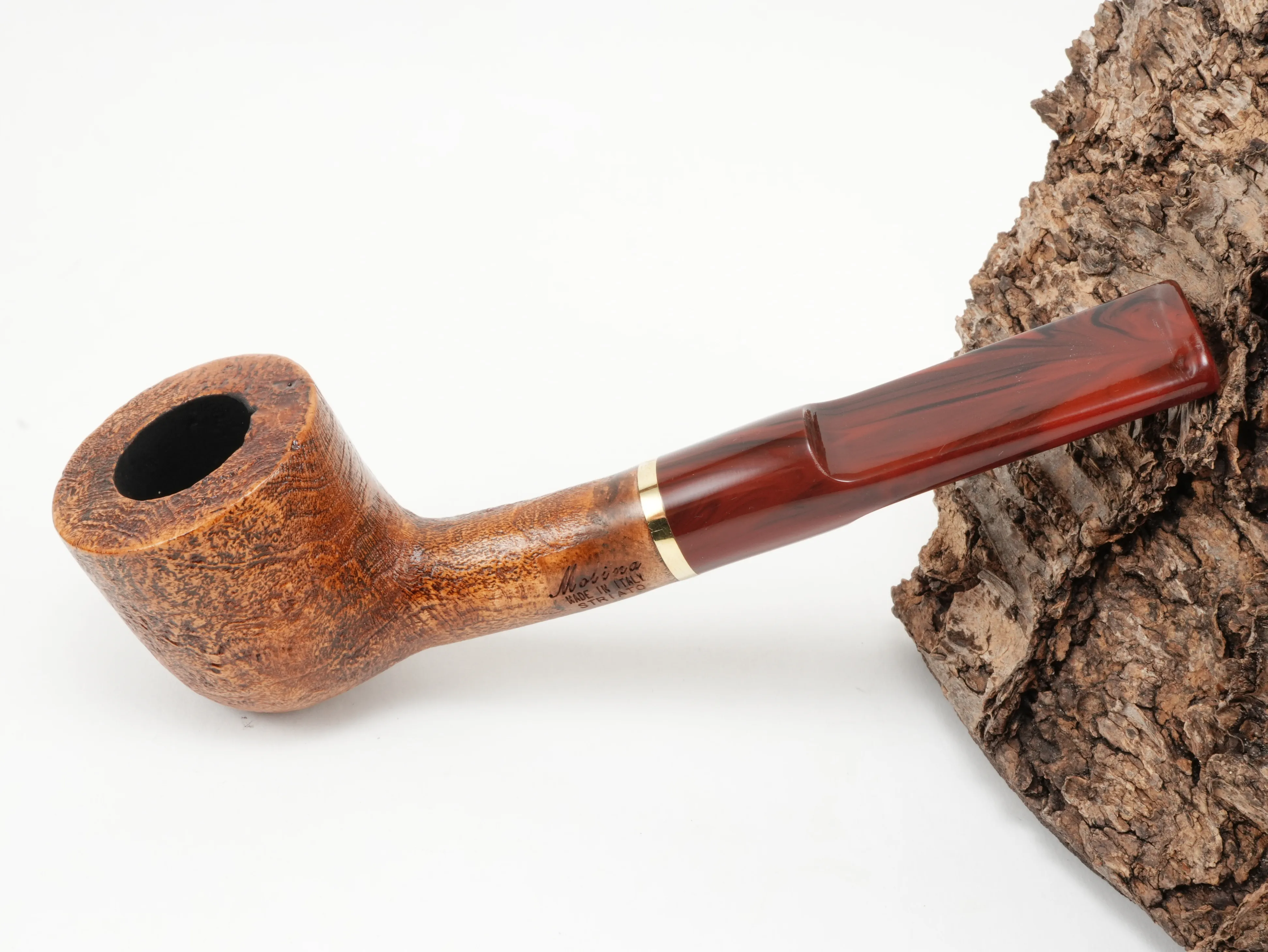 Molina Striato Pfeife sand braun 3