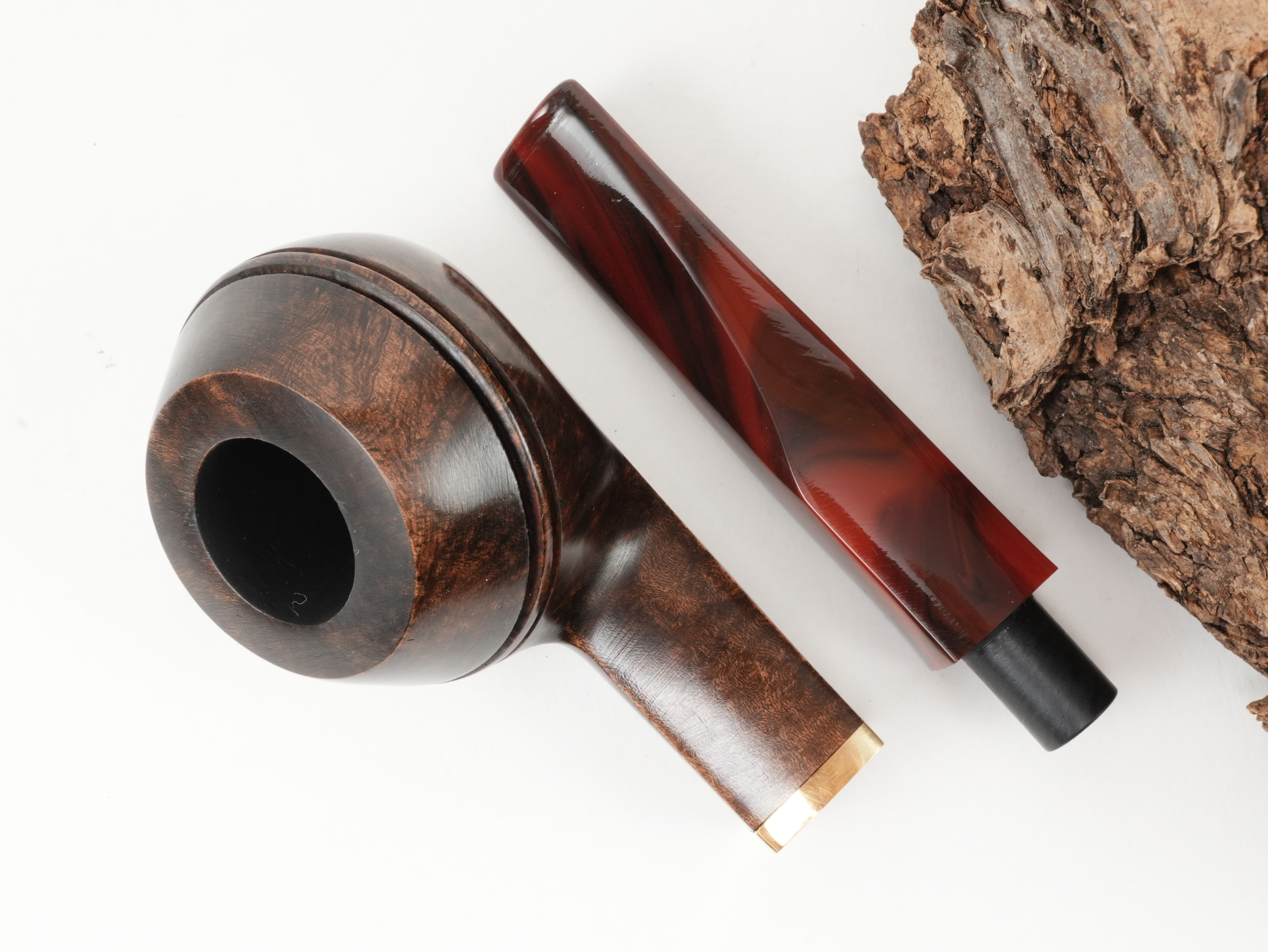 Molina Striato Pfeife dunkelbraun 2