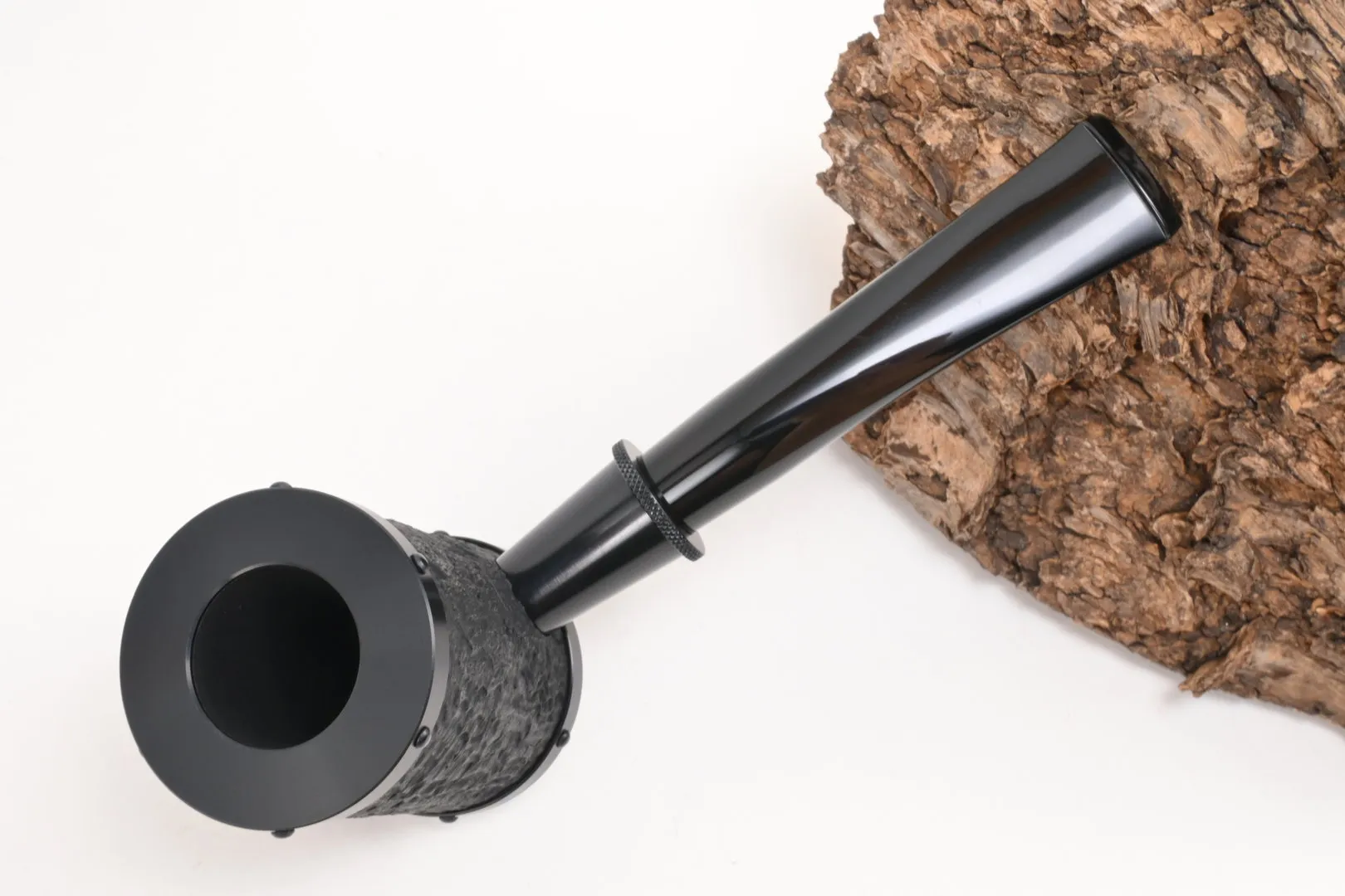 Tsuge Pfeife Yoroi sand schwarz Filter – Produktbild 3