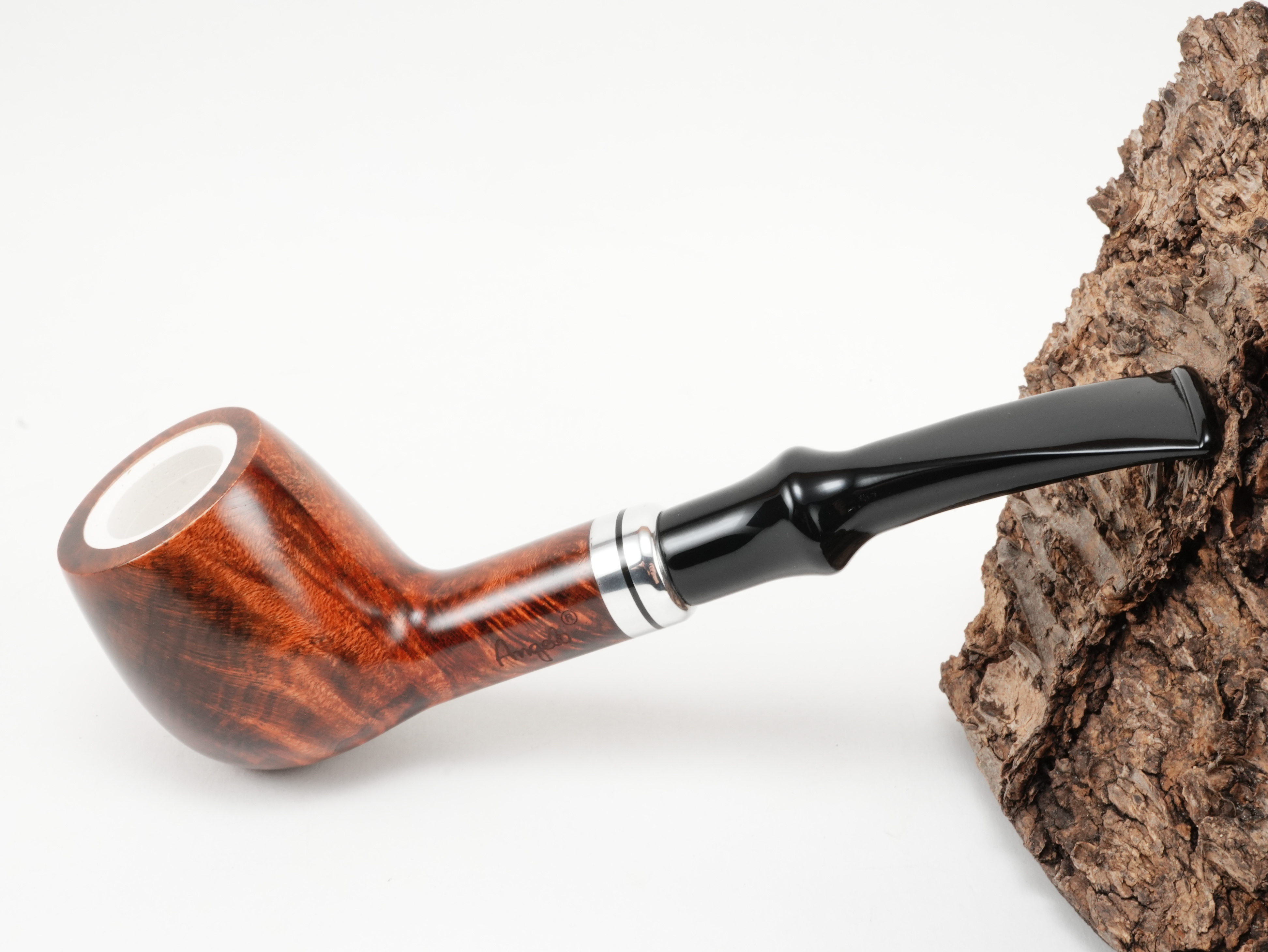 Angelo Pfeife mit Meerschaumeinsatz und Tasche 300015