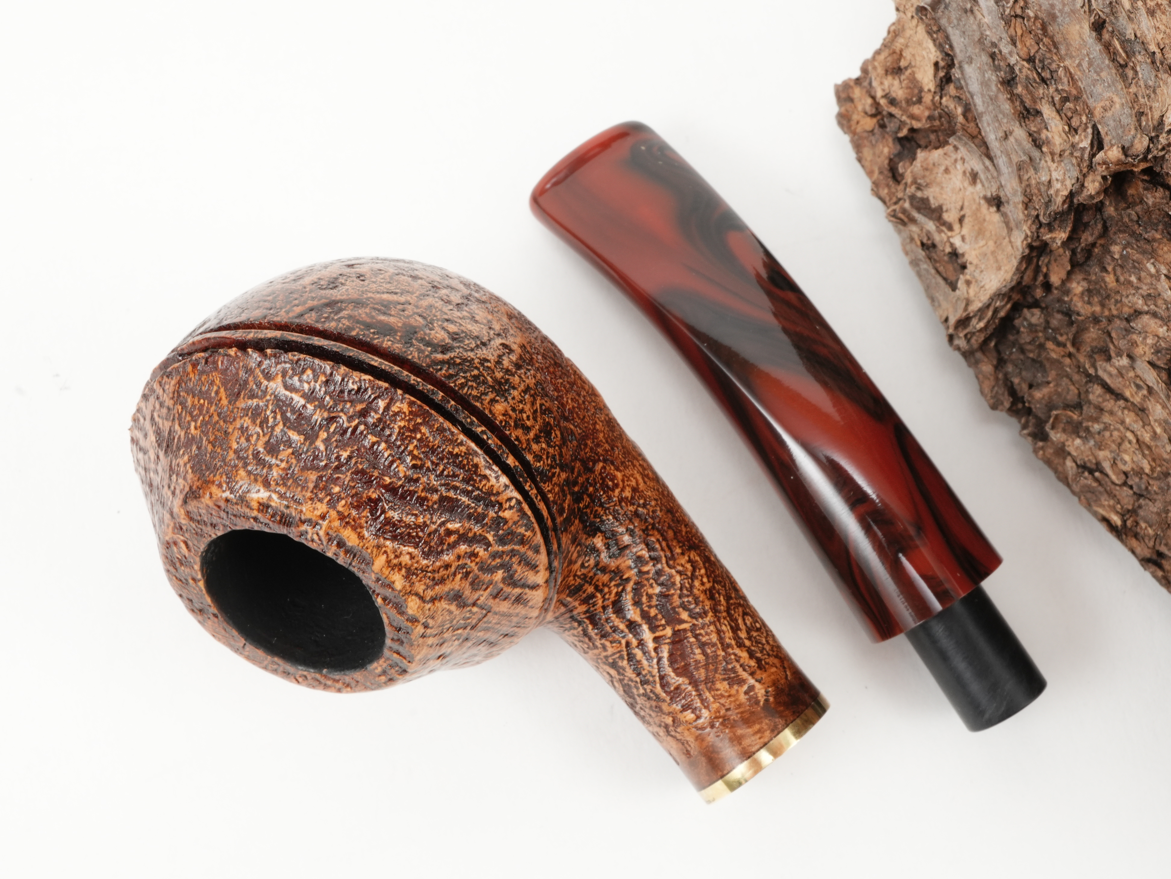 Molina Striato Pfeife sand braun 6