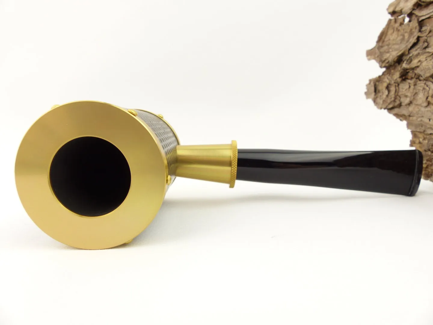 Tsuge Pfeife Yoroi Carbon gold Filter – Produktbild 6