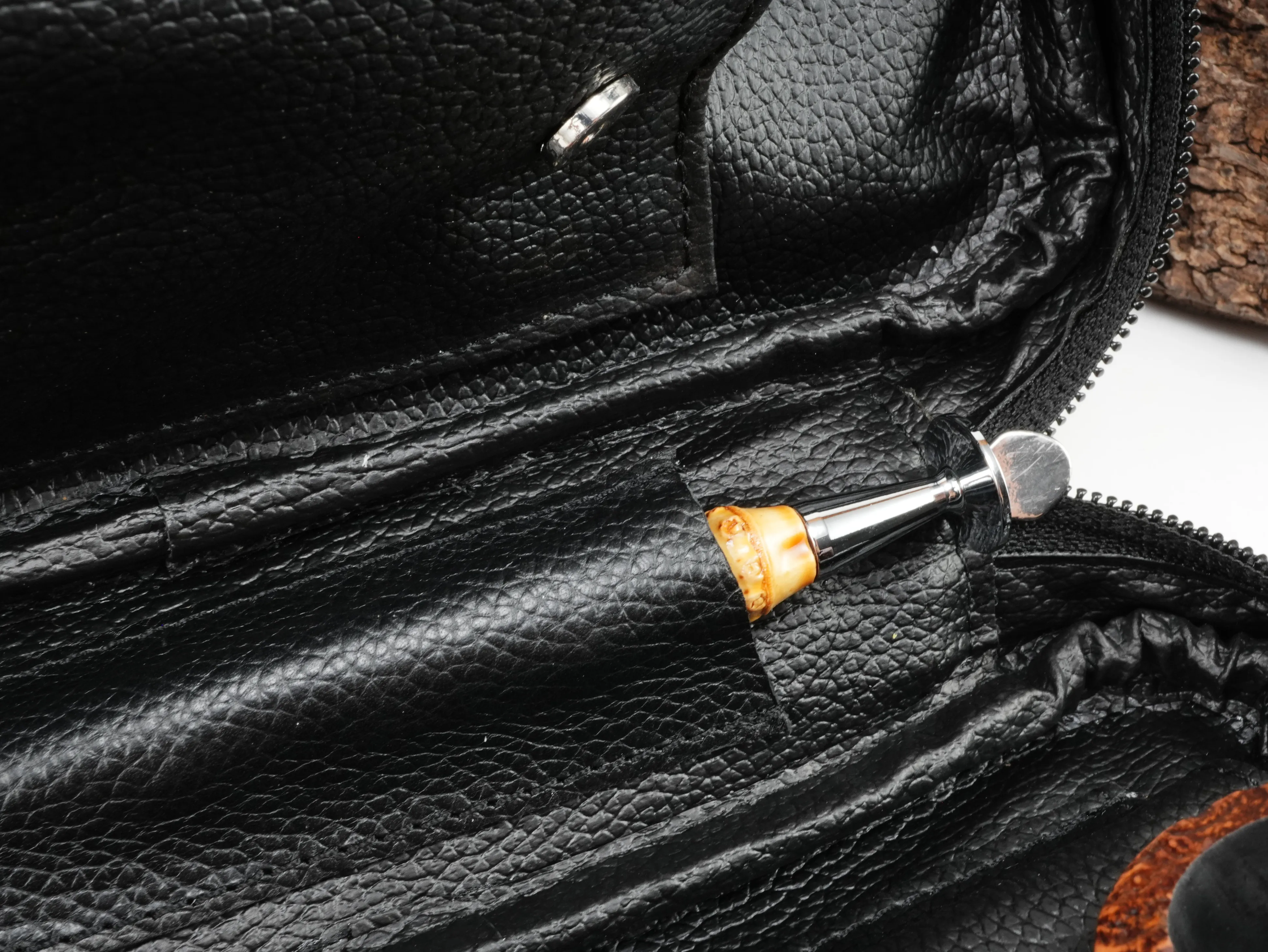 Guy Janot Pfeifentasche 2er Schwarz 6012 – Produktbild 6
