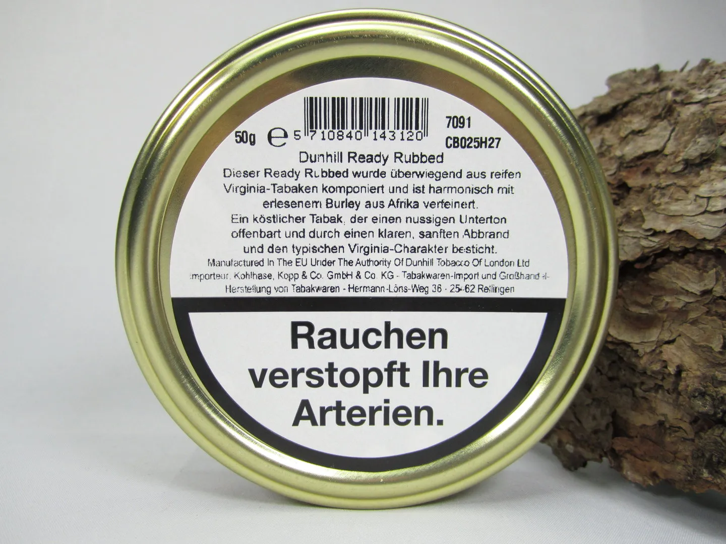 Dunhill Ready Rubbed Pfeifentabak 50g – Produktbild 2