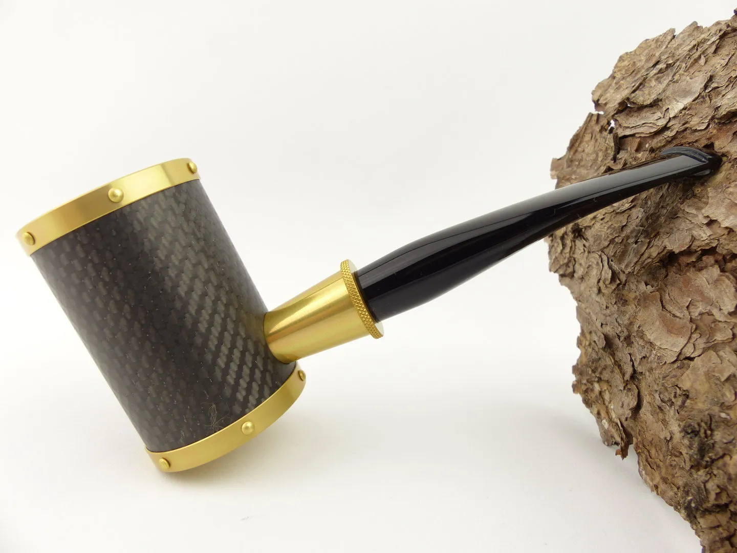 Tsuge Pfeife Yoroi Carbon gold Filter – Produktbild 2