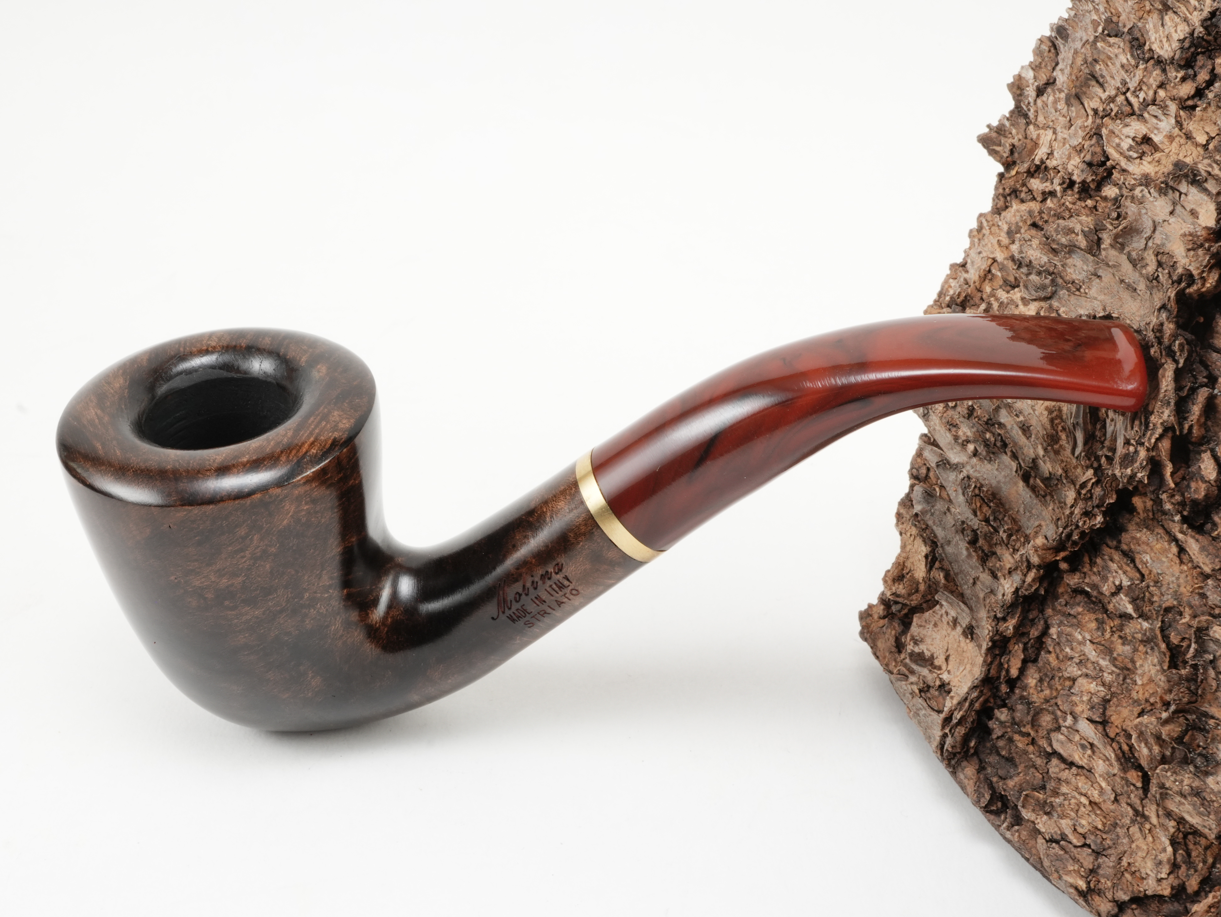 Molina Striato Pfeife dunkelbraun 10