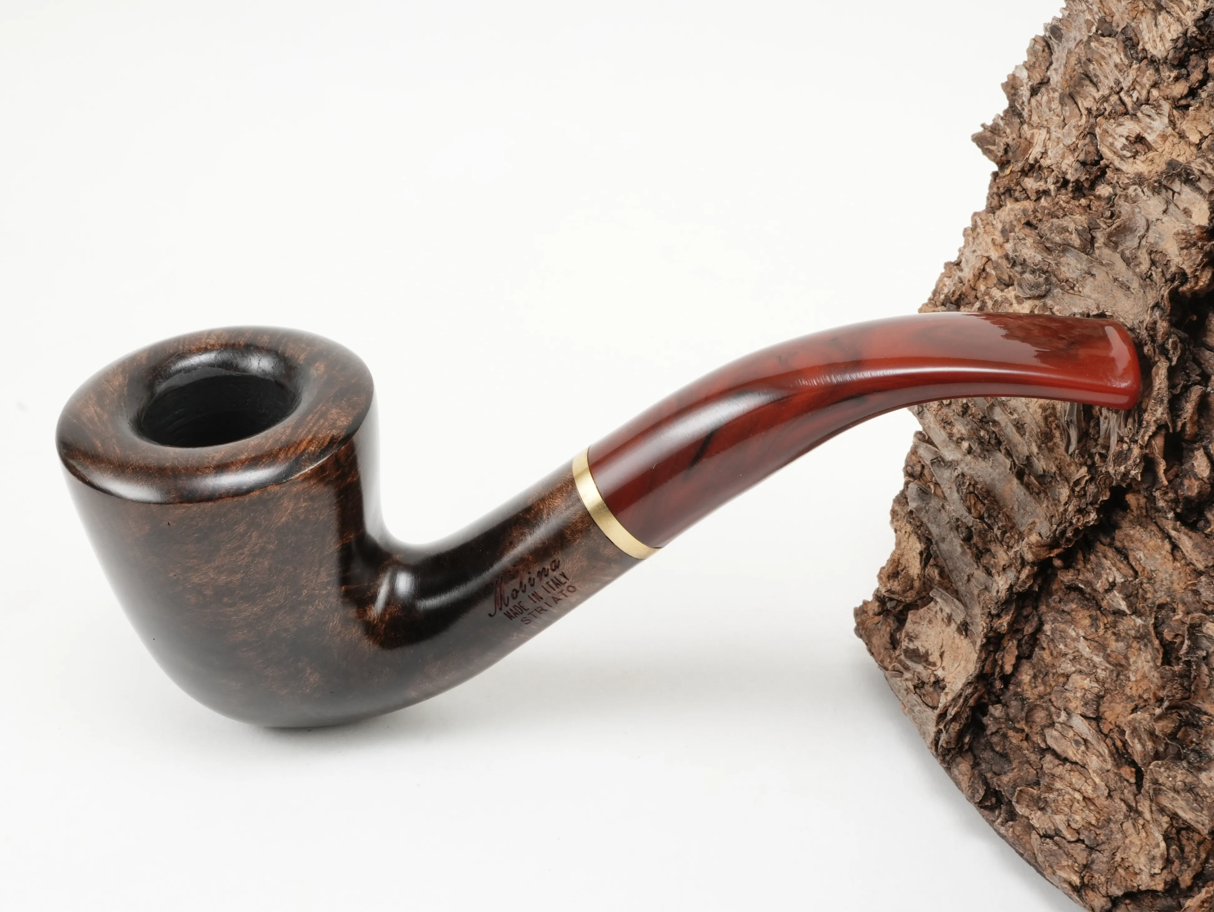 Molina Striato Pfeife dunkelbraun 10