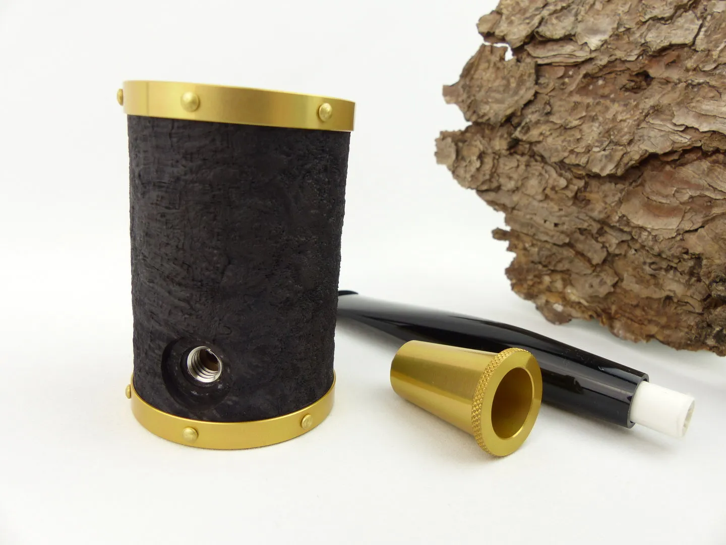 Tsuge Pfeife Yoroi sand gold Filter – Produktbild 8