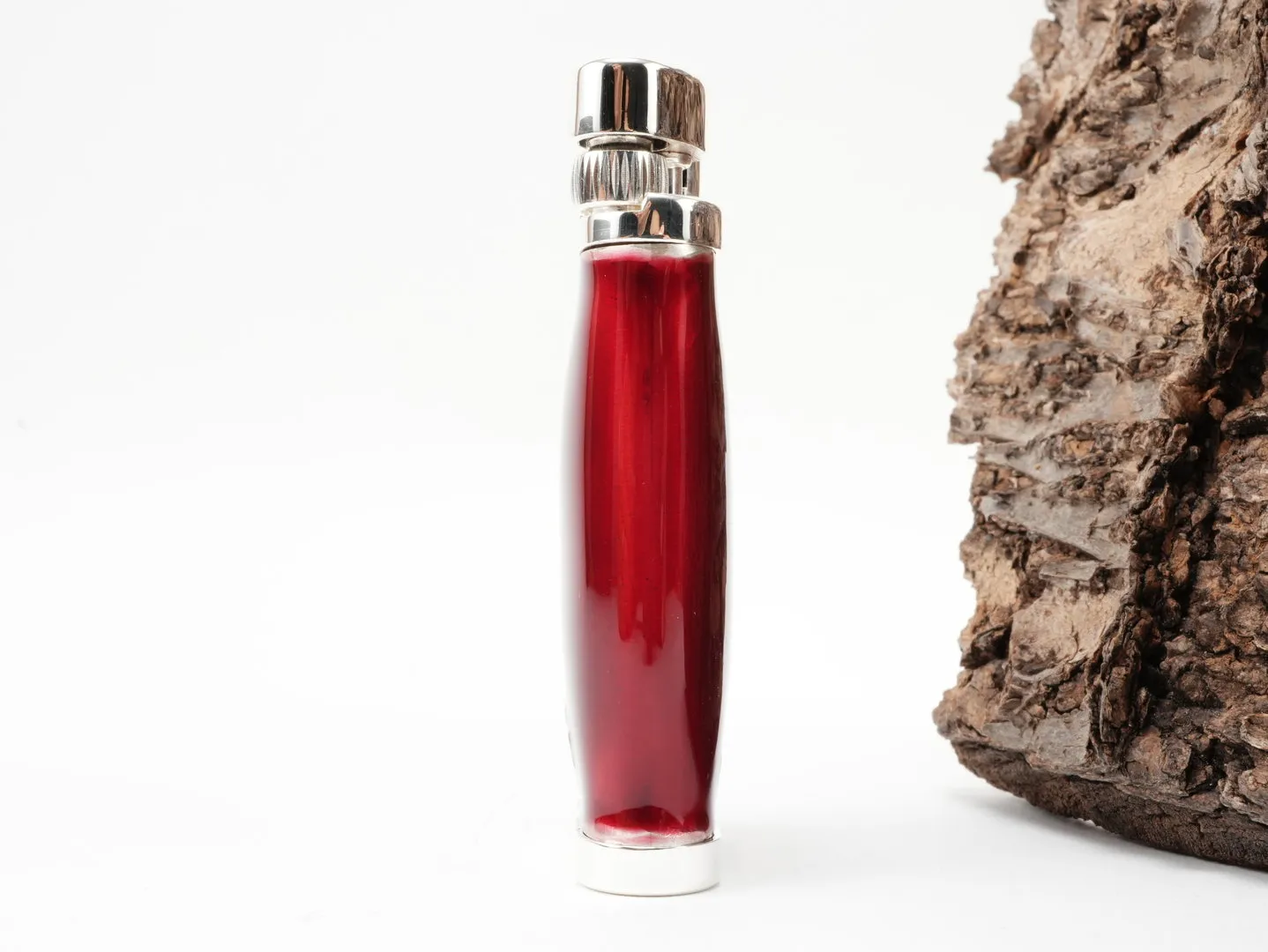Sillem's Pfeifenfeuerzeug Sterling Silber Rot – Produktbild 2