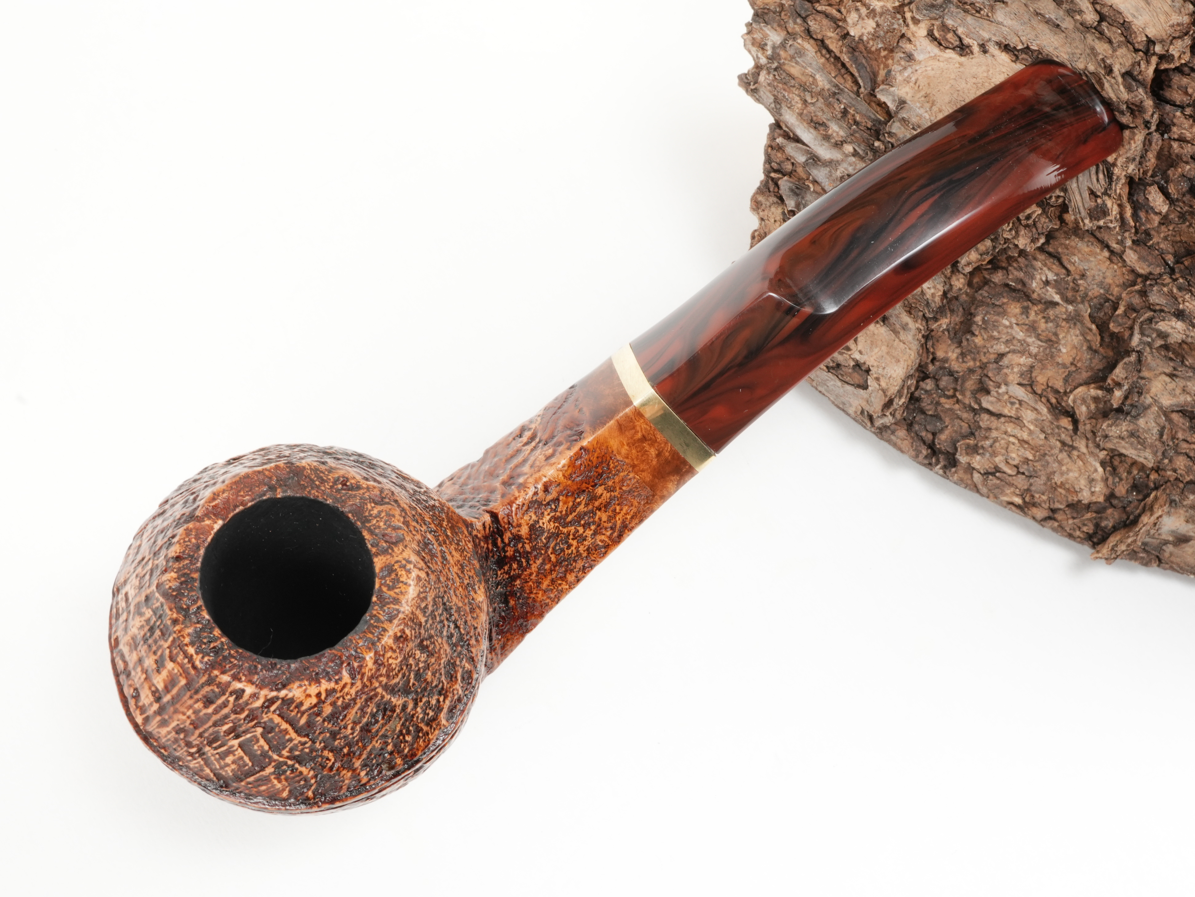 Molina Striato Pfeife sand braun 5