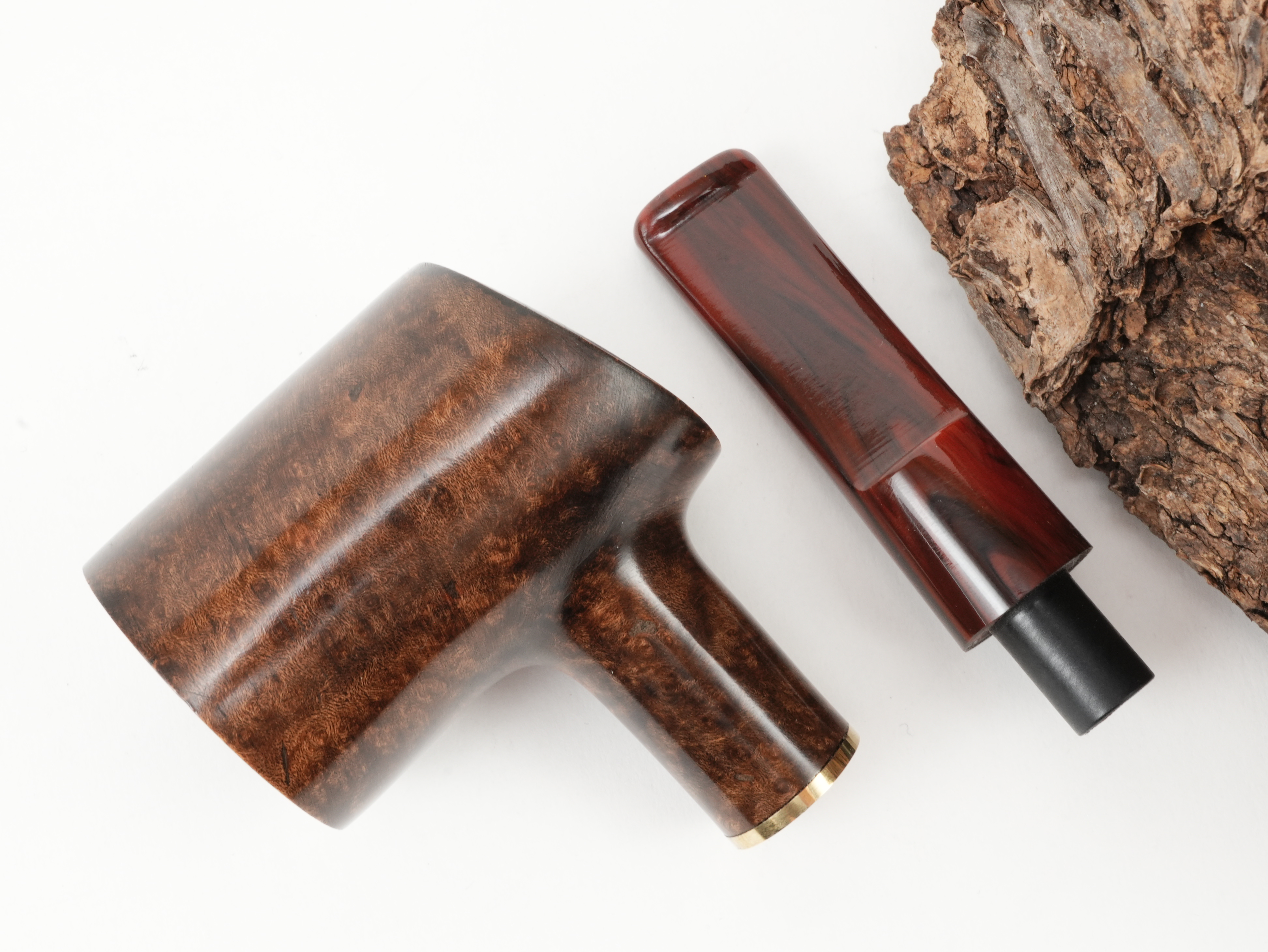 Molina Striato Pfeife dunkelbraun 7