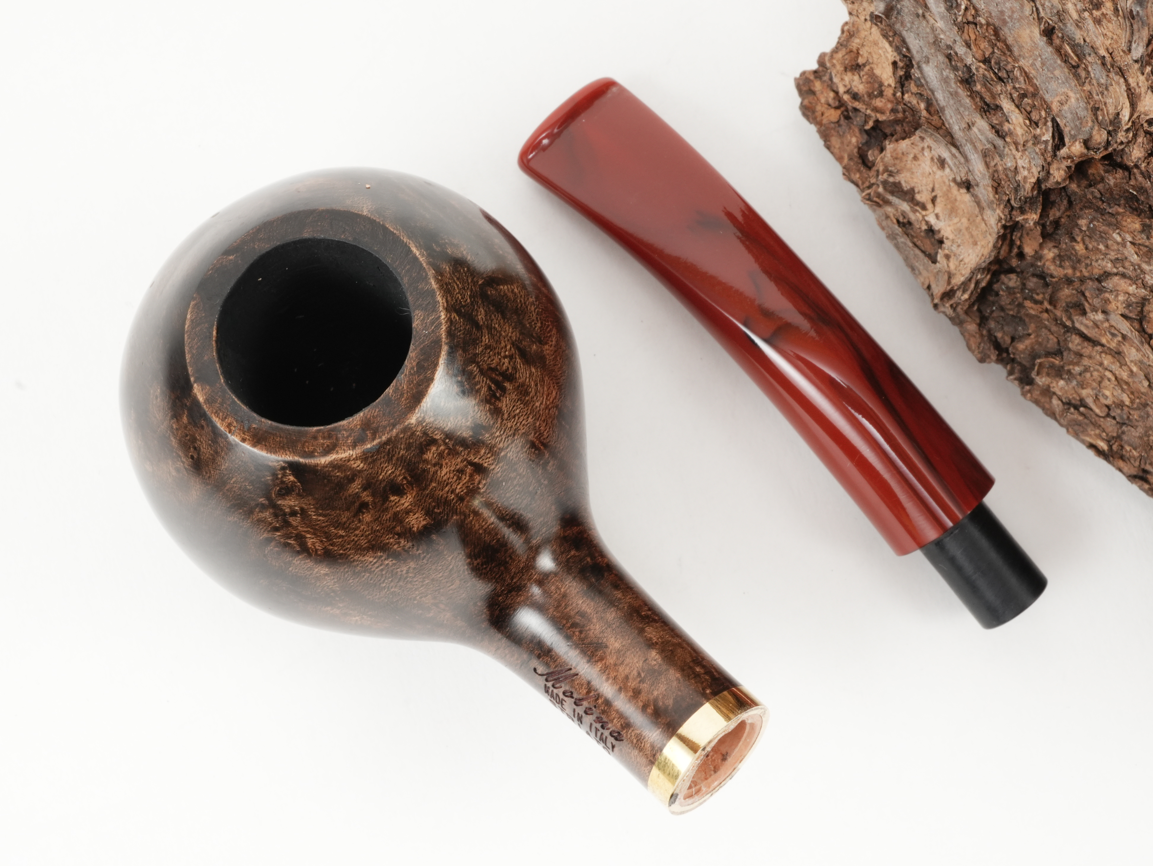 Molina Striato Pfeife dunkelbraun 4