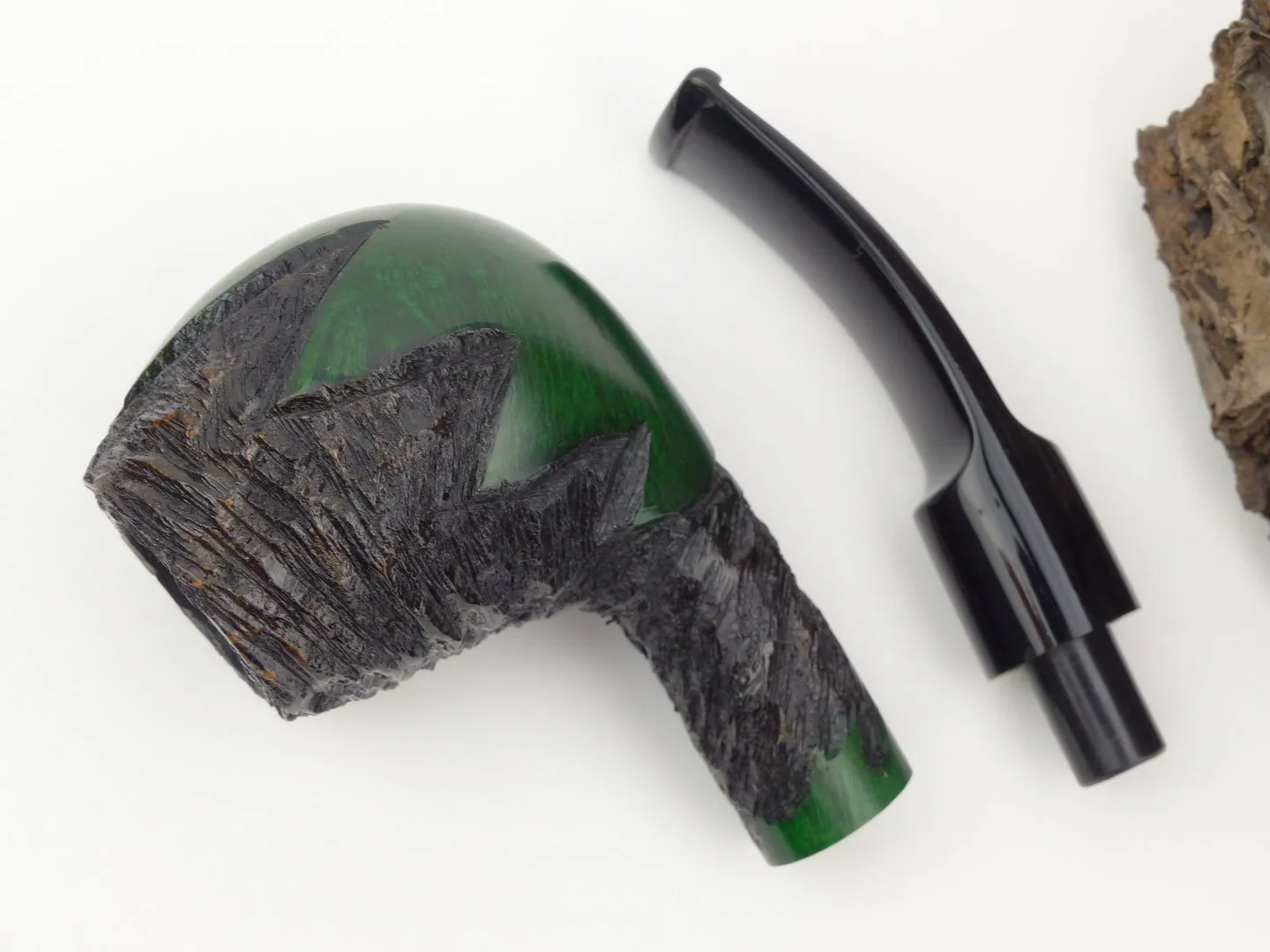 Jean Claude Pfeife Flower schwarz-grün – Produktbild 9