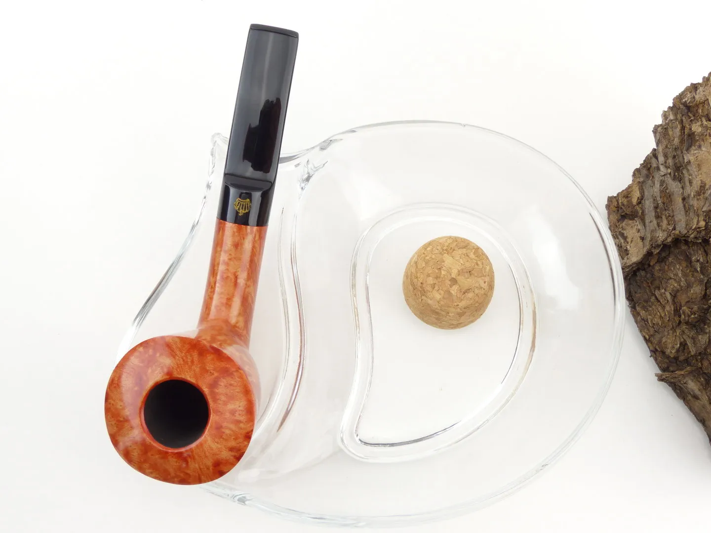 Pfeifenaschenbecher Glas mit Ablage für 1 Pfeife – Produktbild 2