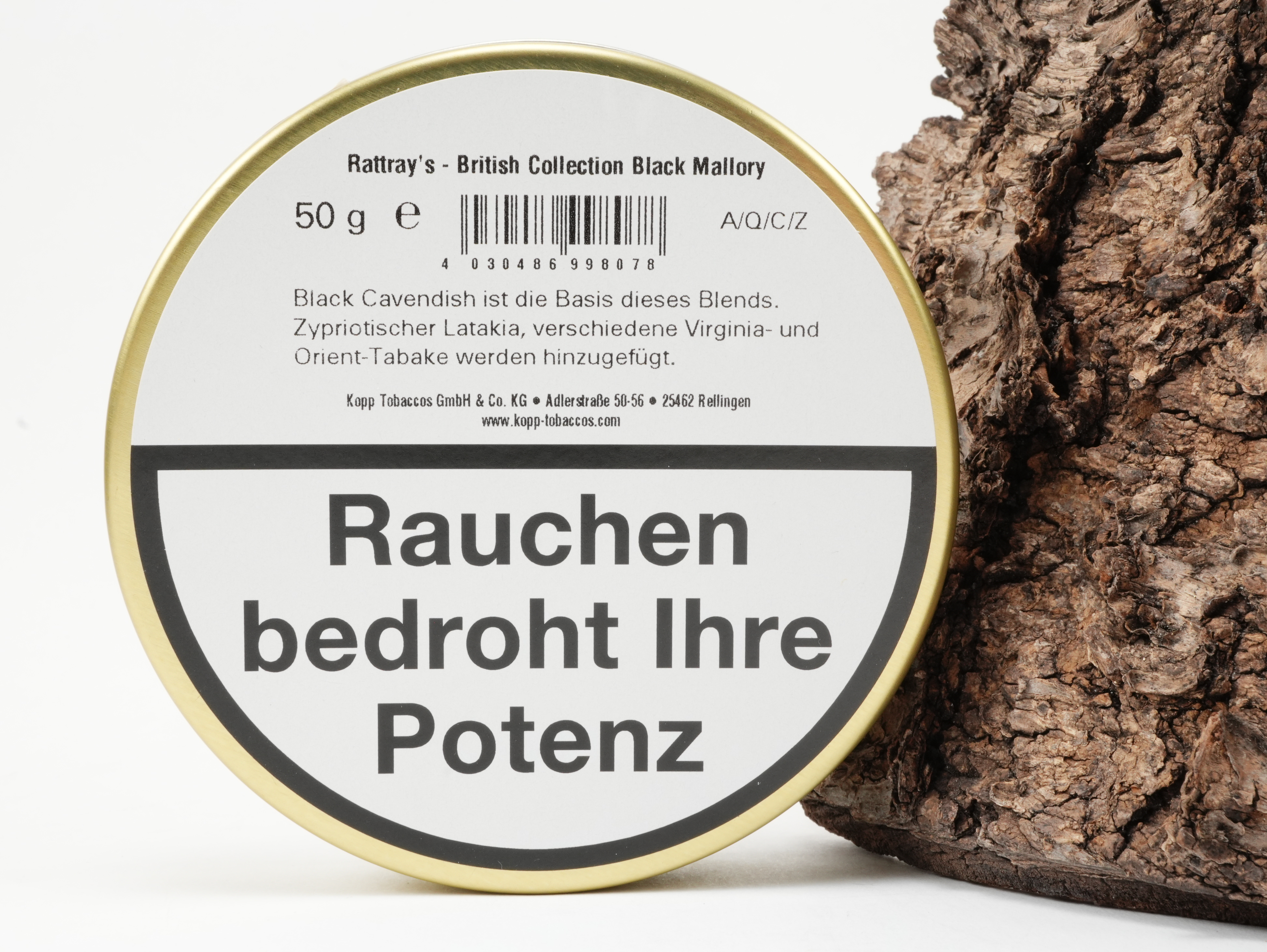 Rattray's Pipe Tobacco Black Mallory