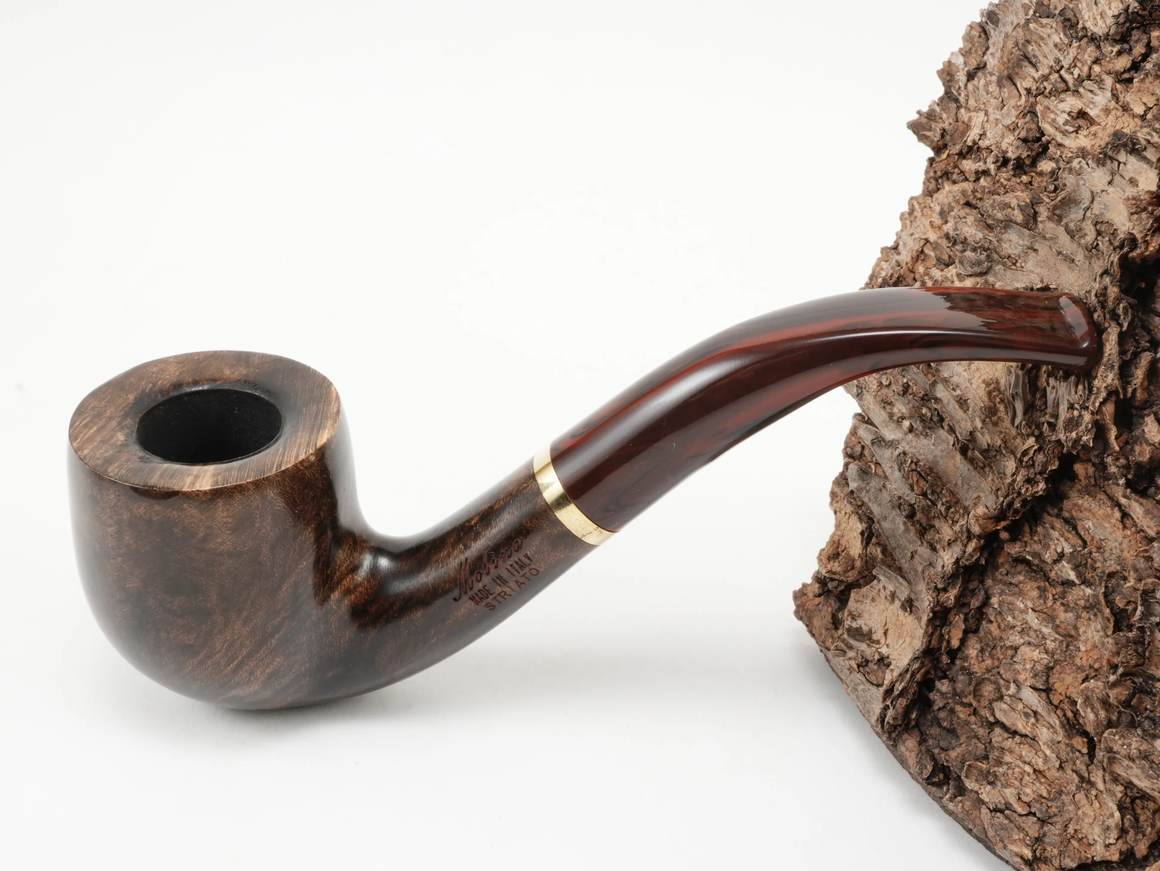 Molina Striato Pfeife dunkelbraun 12