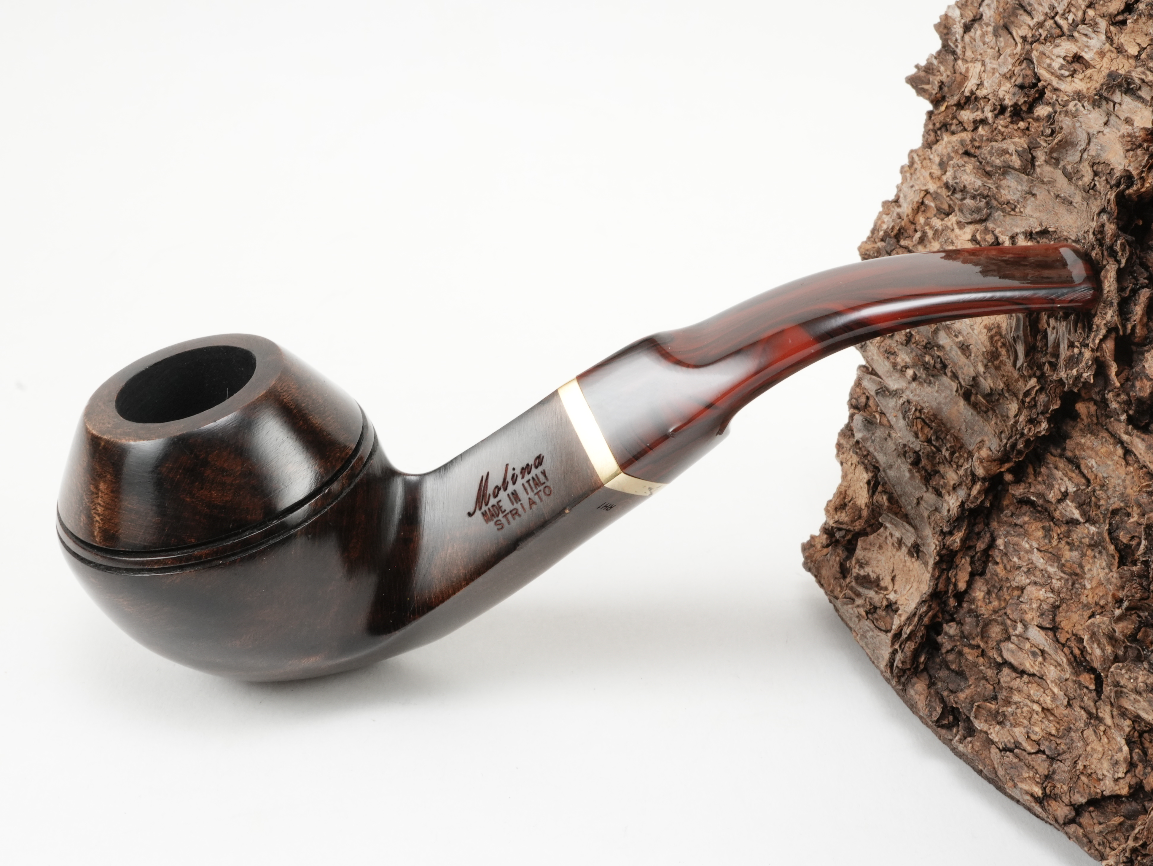 Molina Striato Pfeife dunkelbraun 5