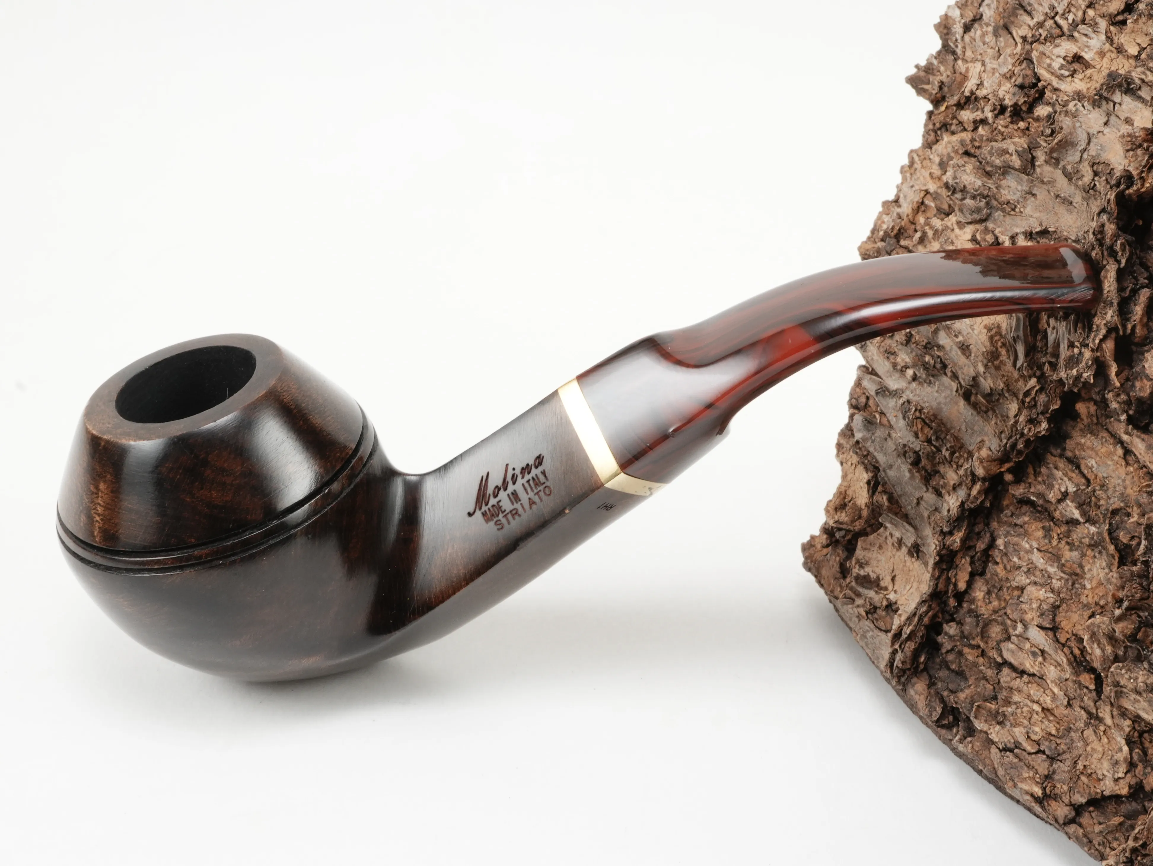 Molina Striato Pfeife dunkelbraun 5