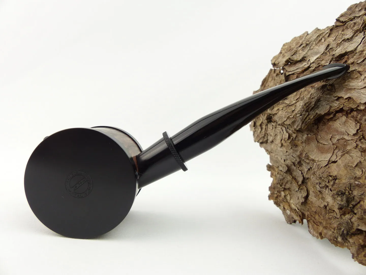 Tsuge Pfeife Blowfish schwarz Filter – Produktbild 2